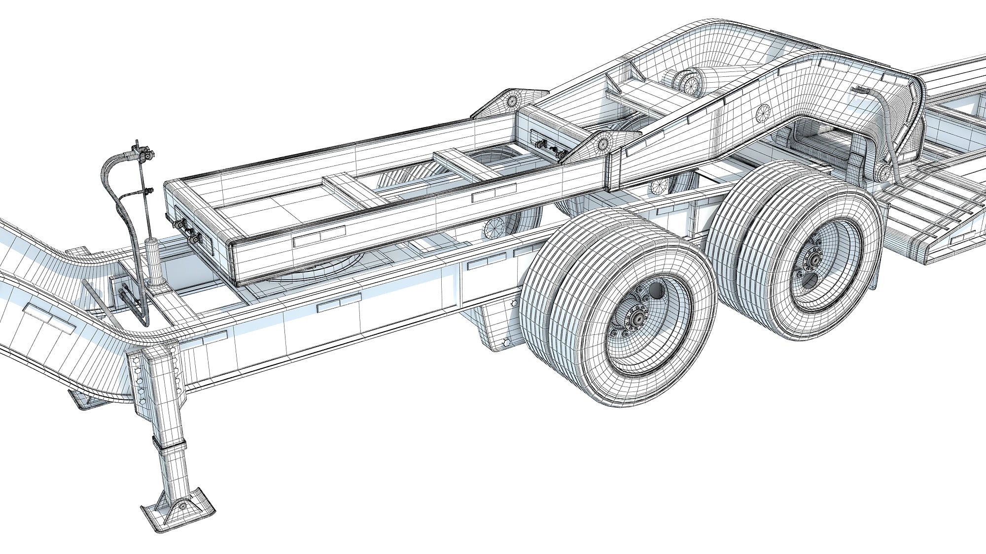 Low Loader Platform Trailer
