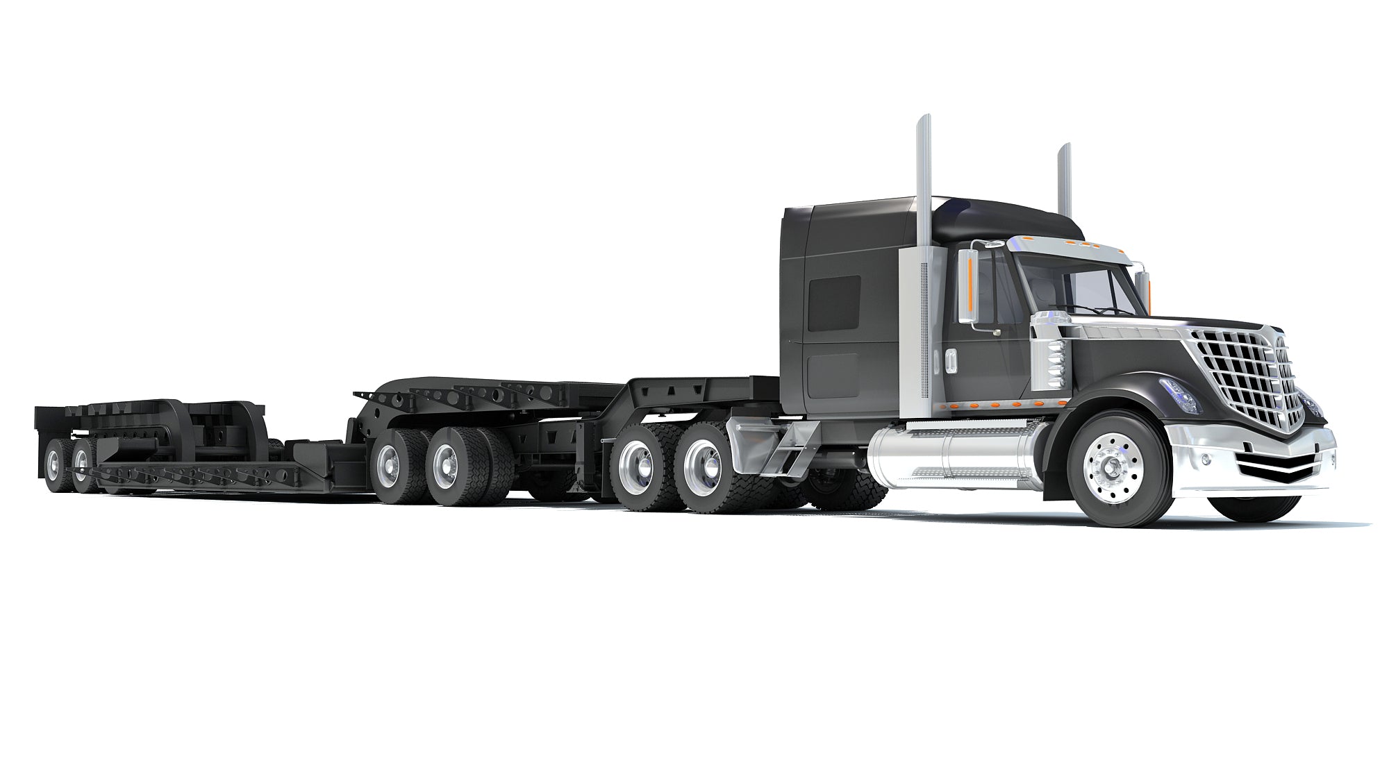 Lowboy Truck International Lonestar