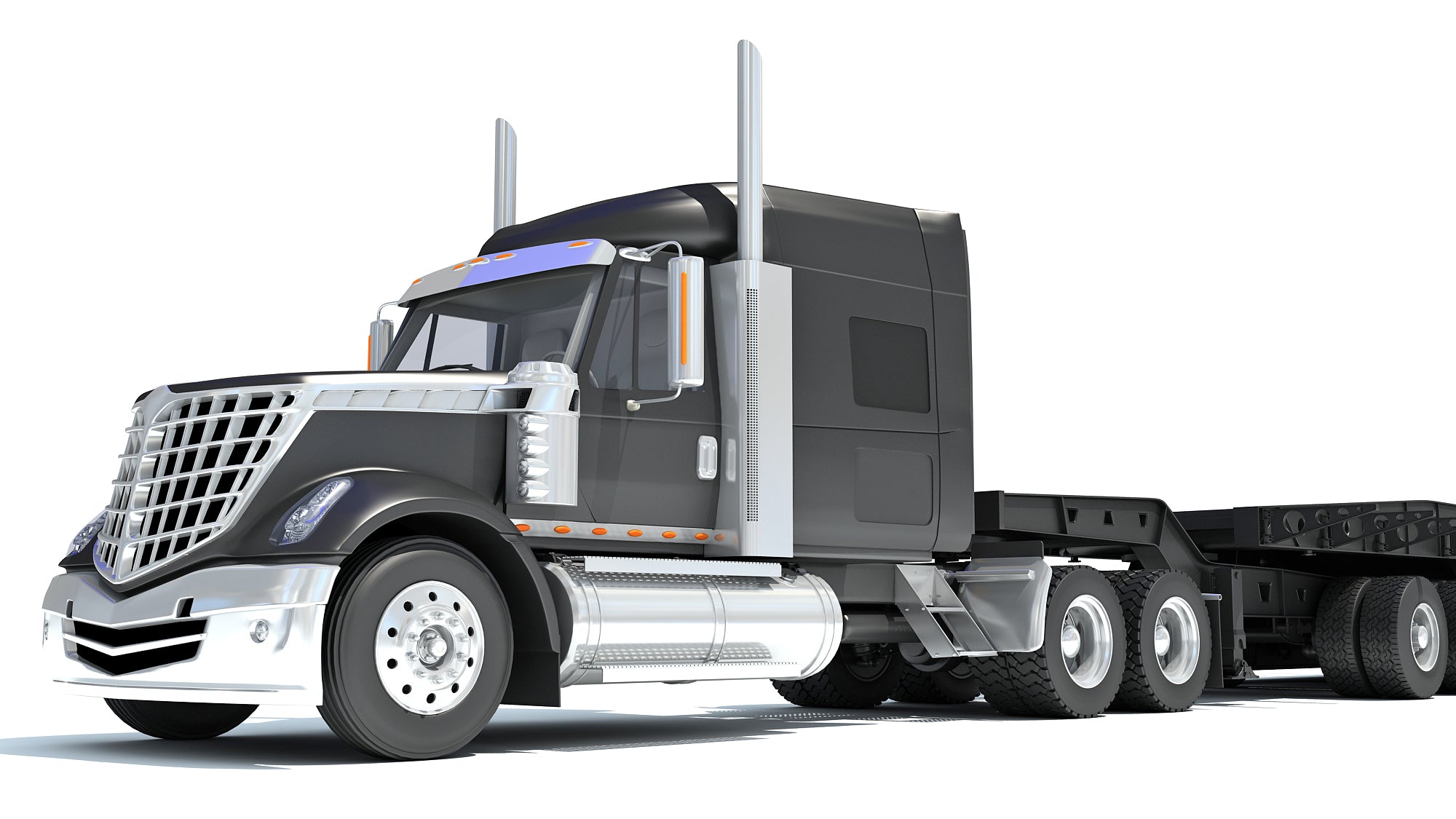 Lowboy Truck International Lonestar