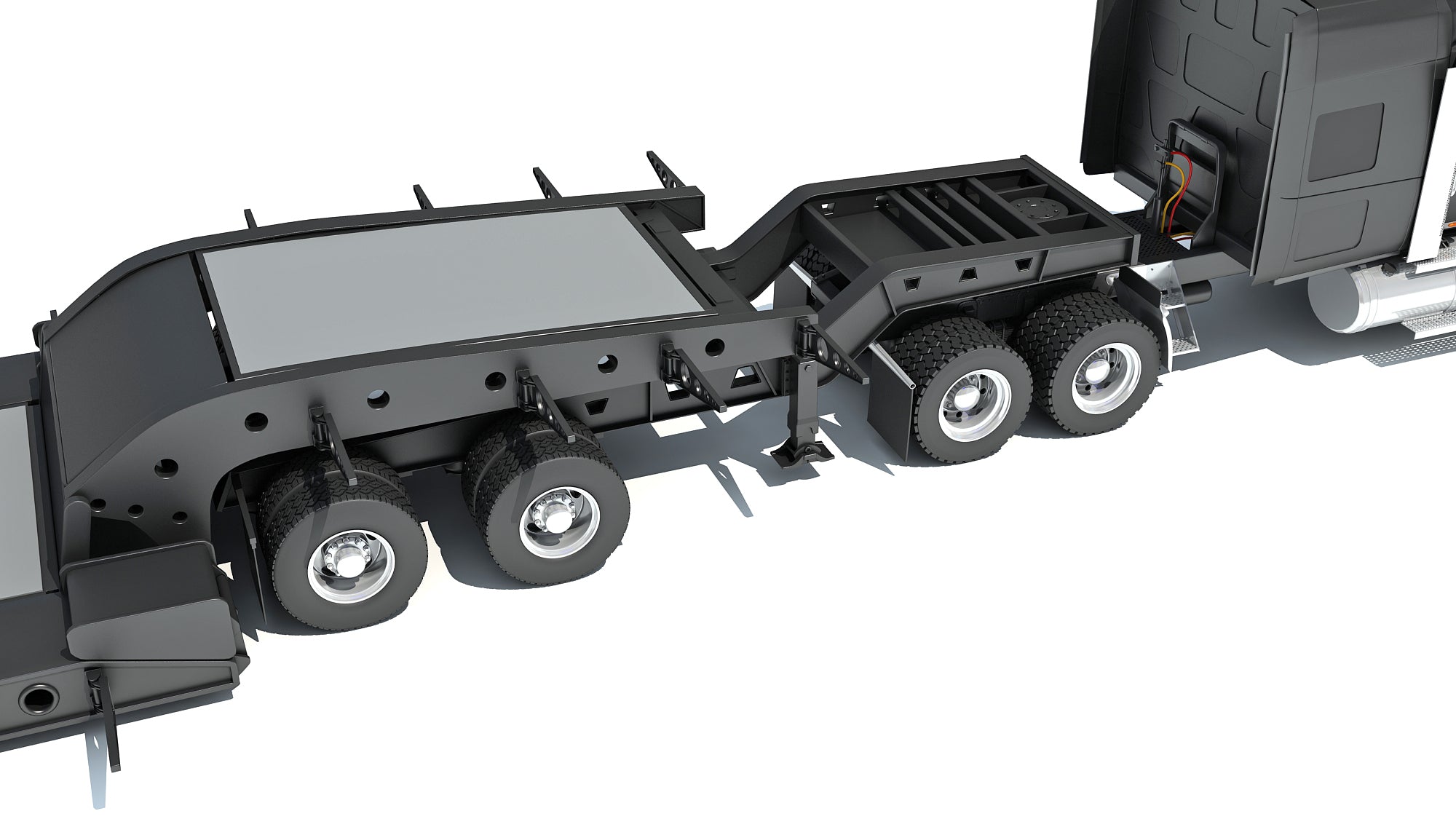 Lowboy Truck International Lonestar