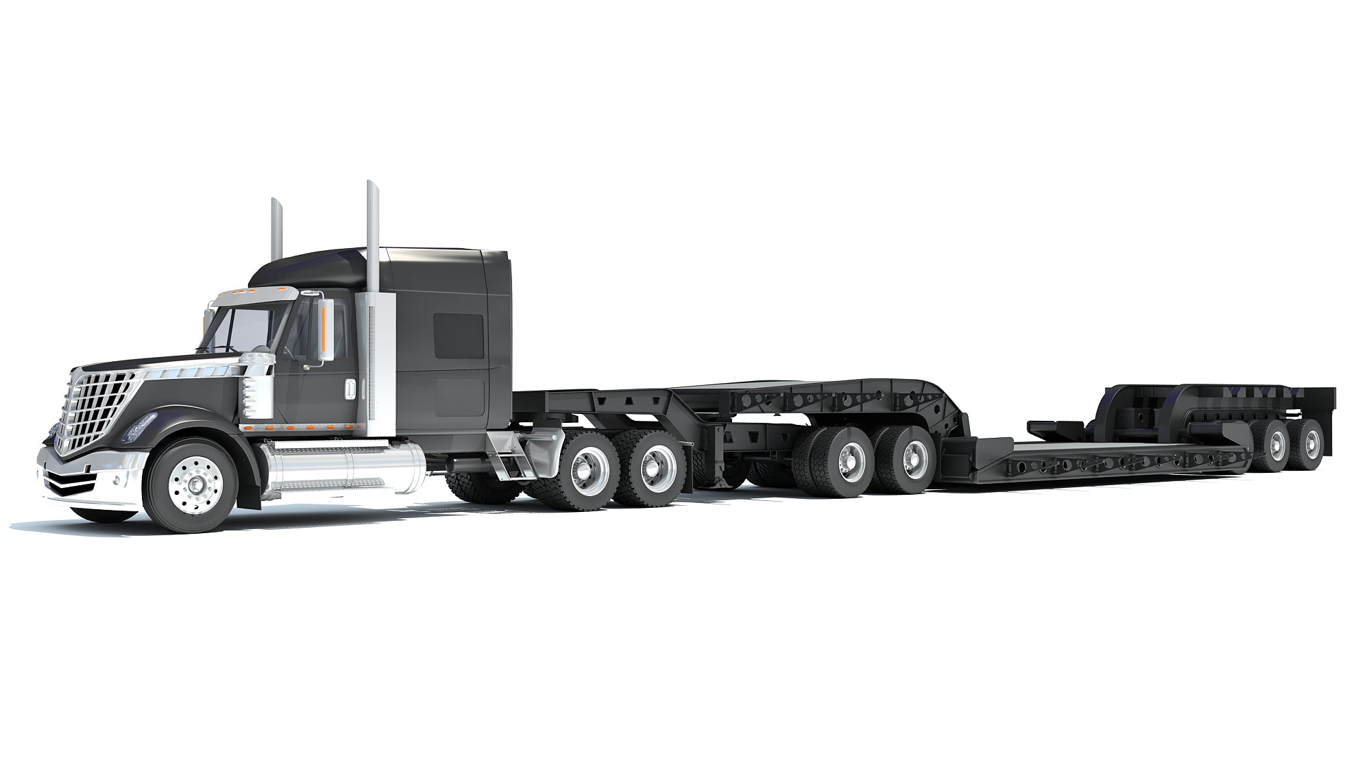 Lowboy Truck International Lonestar