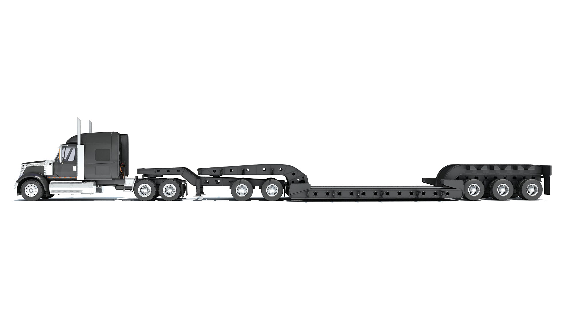Lowboy Truck International Lonestar