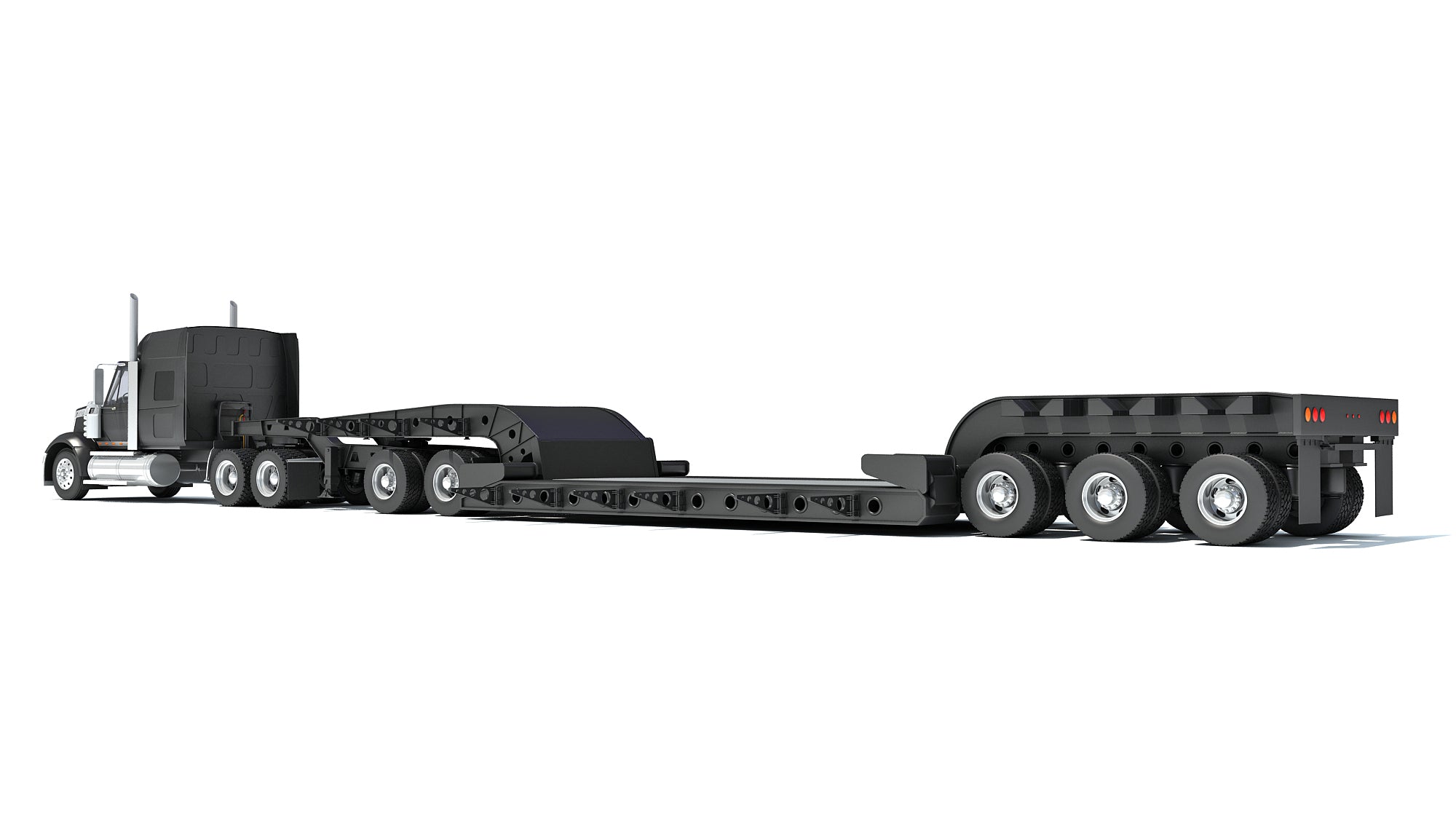 Lowboy Truck International Lonestar