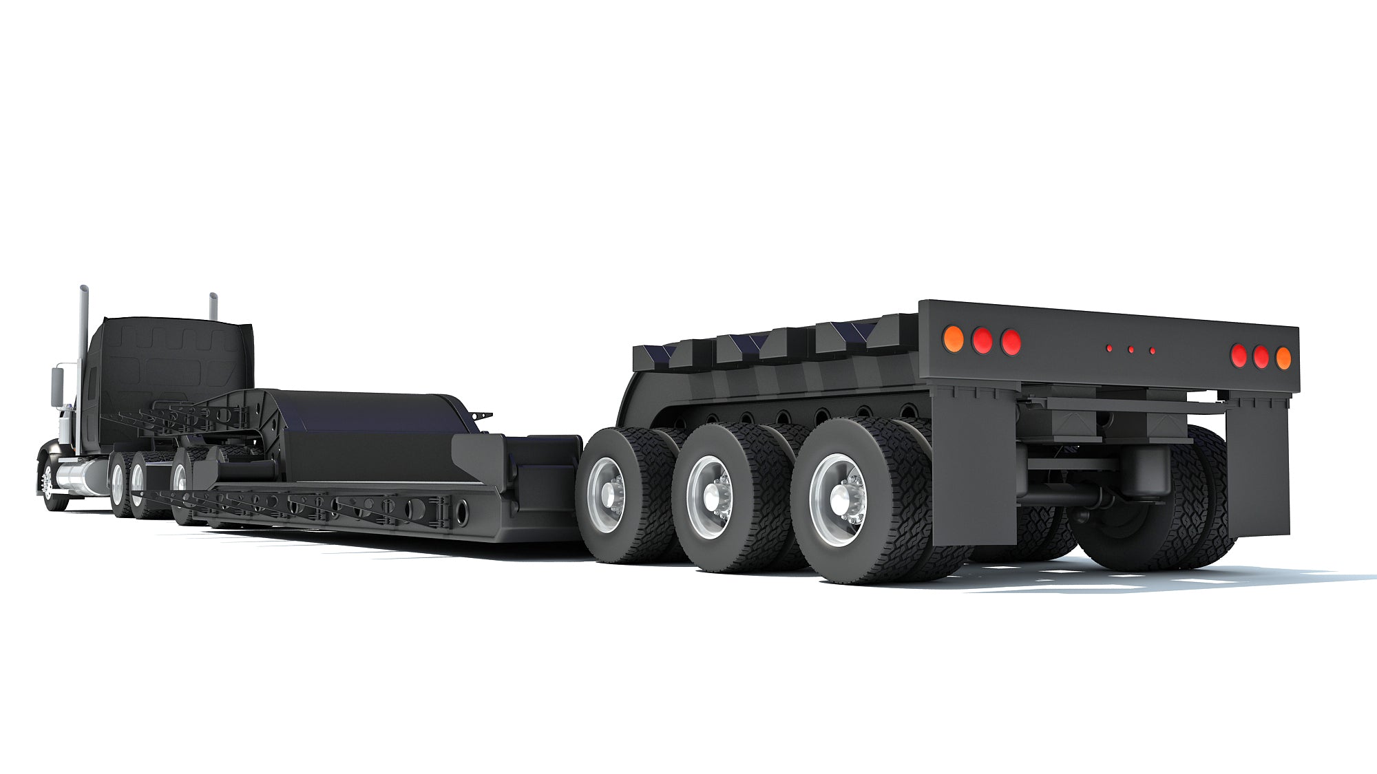 Lowboy Truck International Lonestar