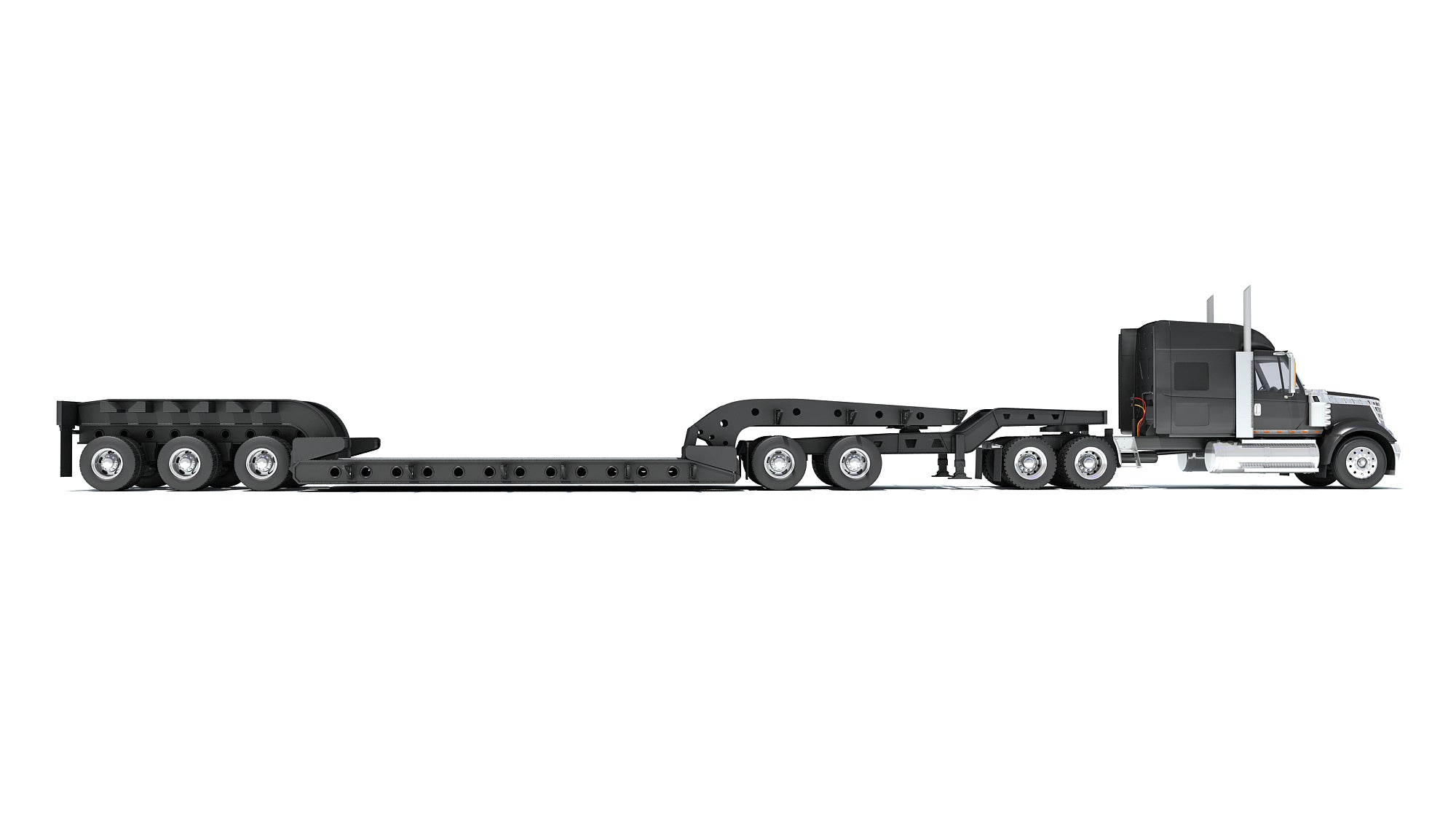Lowboy Truck International Lonestar