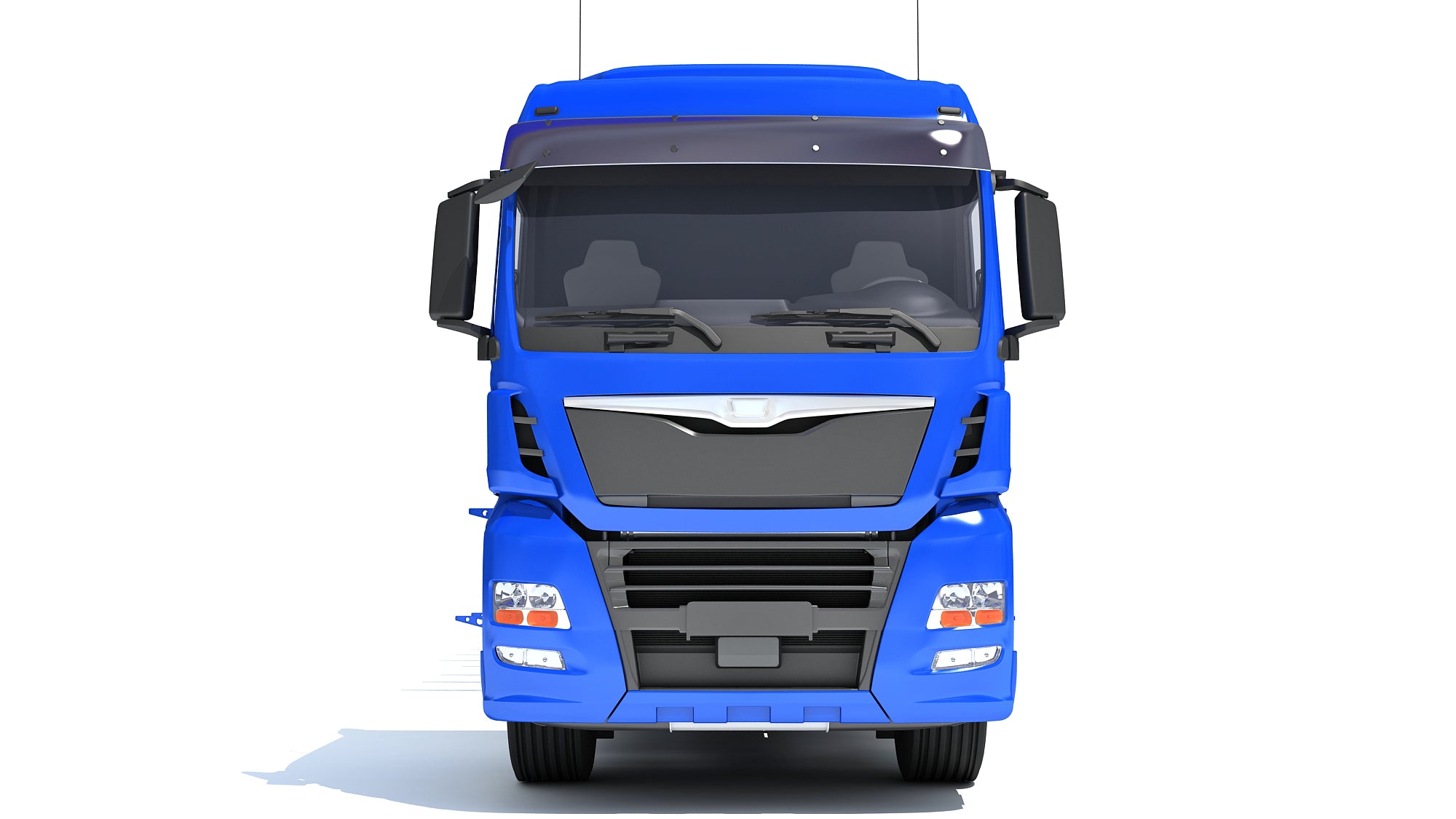 Truck with Lowboy Trailer