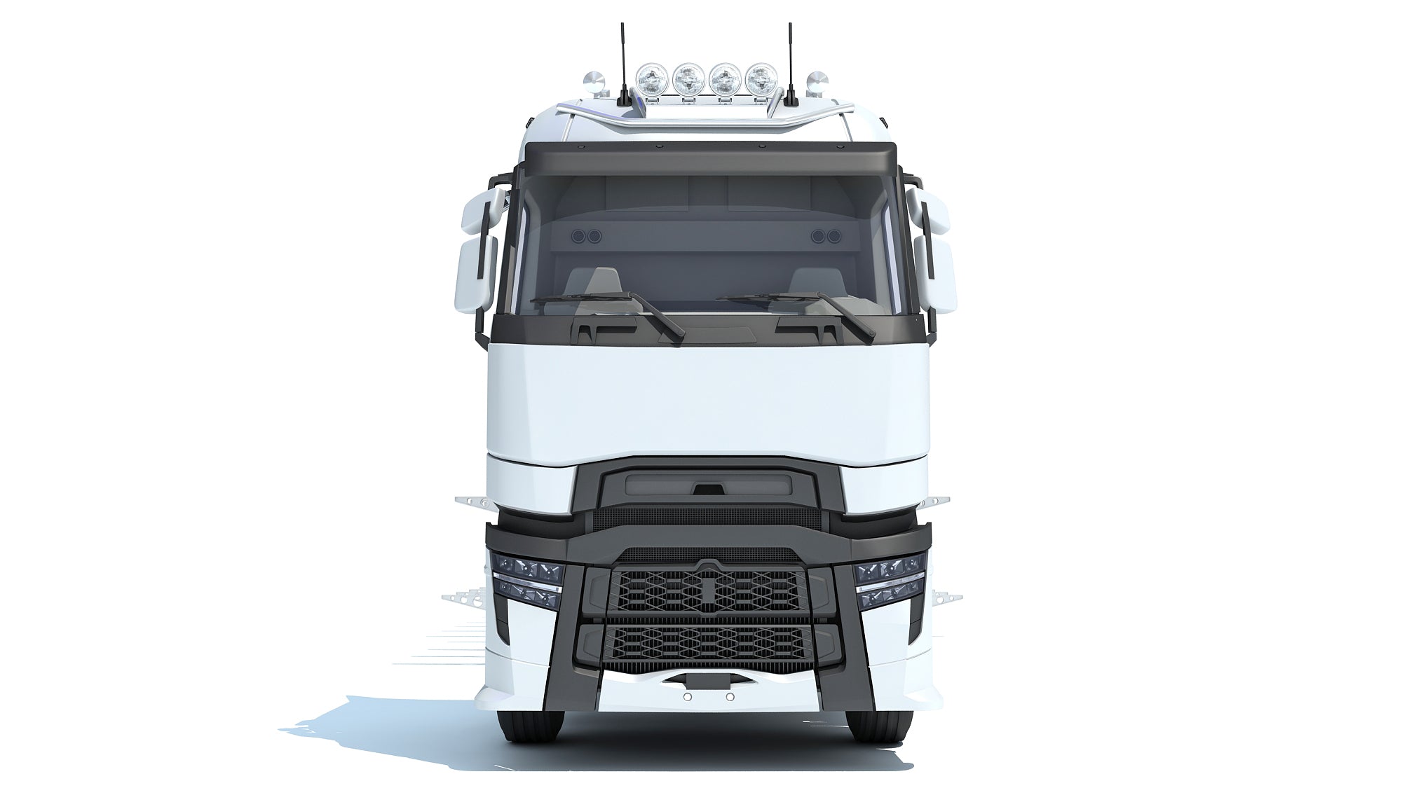 Truck with Lowboy Trailer