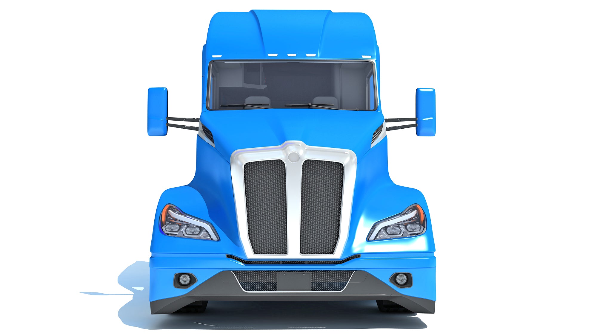 Truck with Lowboy Trailer
