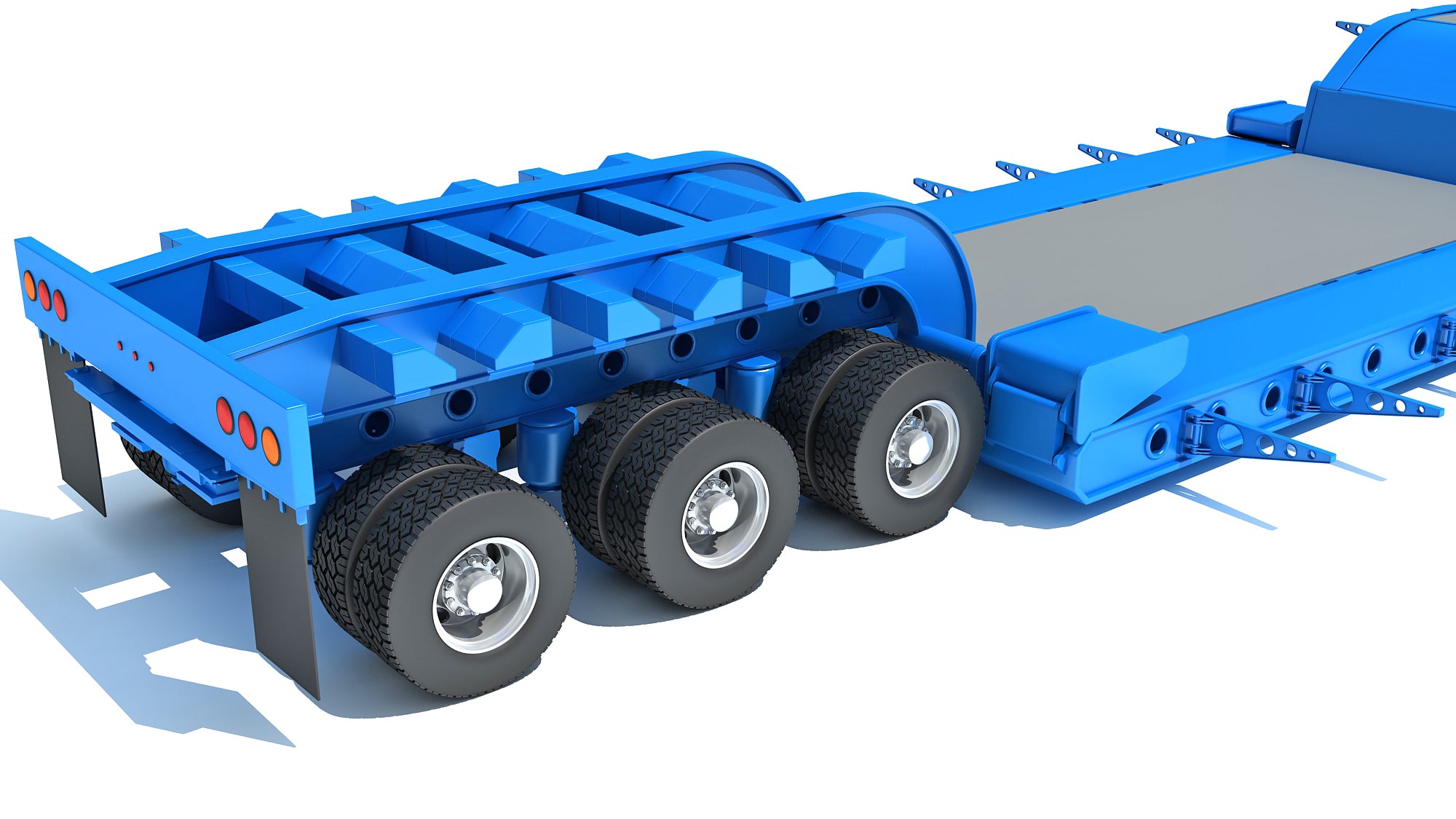 Truck with Lowboy Trailer