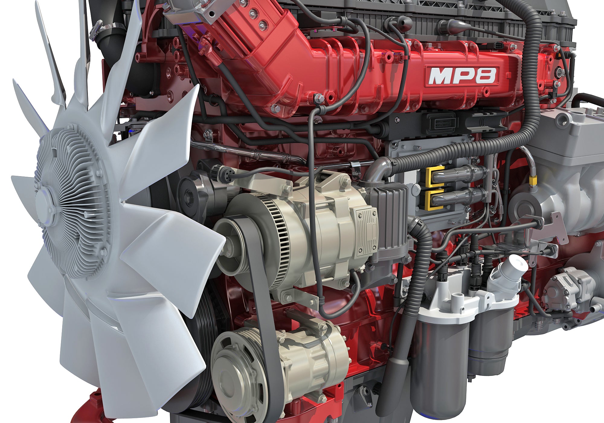 Mack MP8 Truck Engine - 3D Models – 3D Horse