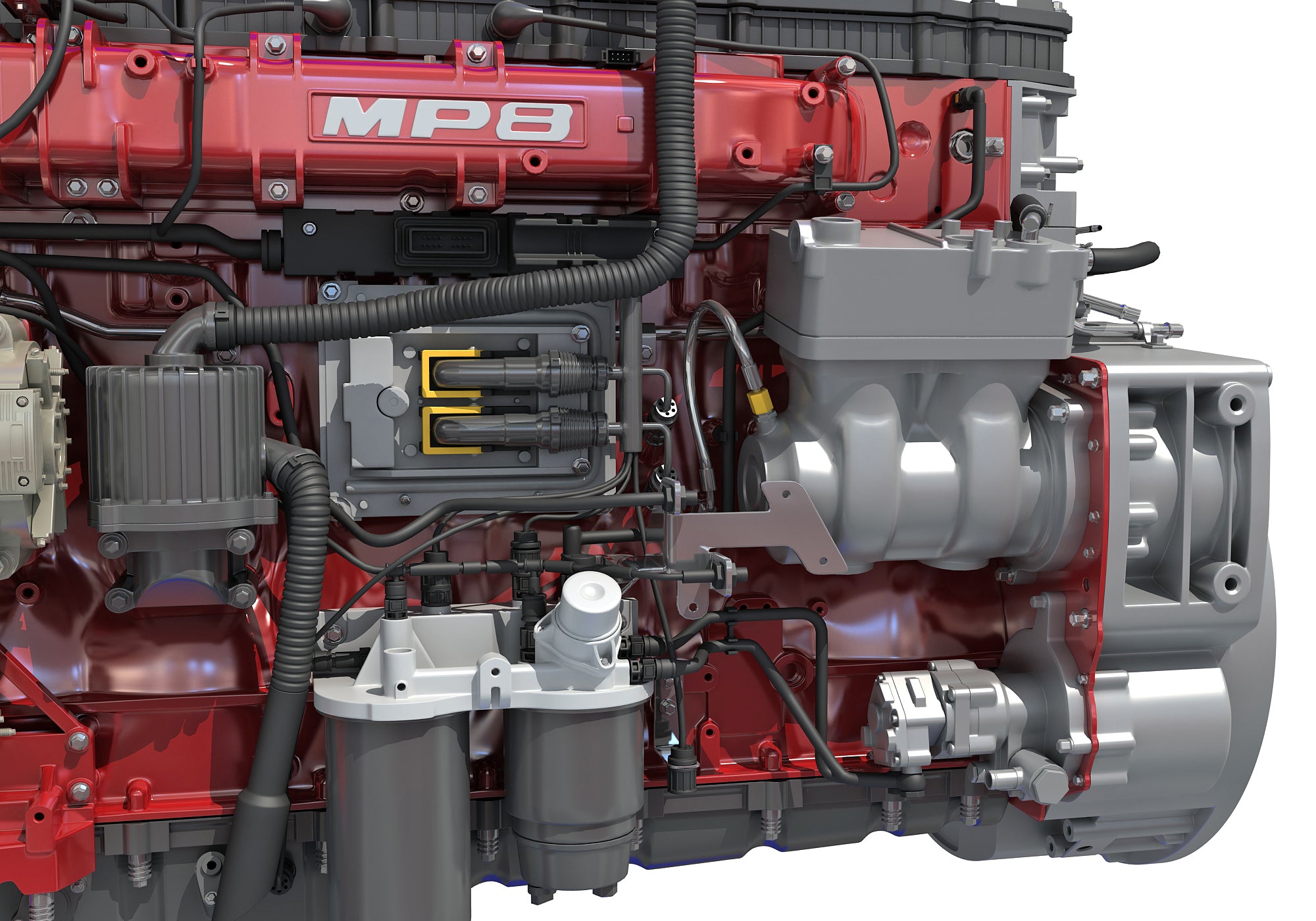 Mack MP8 Truck Engine - 3D Models – 3D Horse