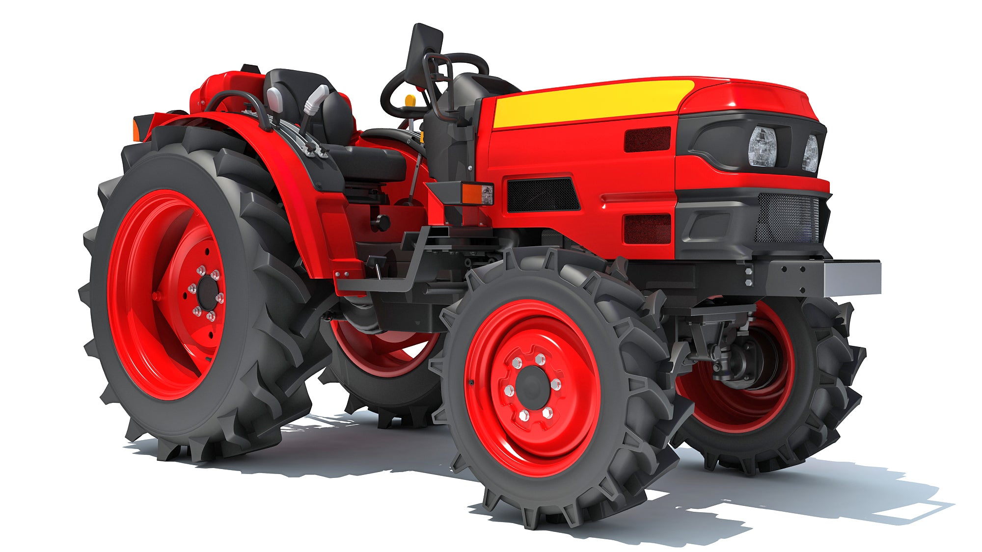 Mahindra Tractor 3D Model