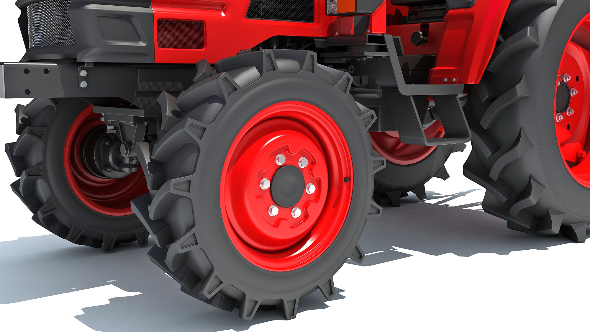 Mahindra Tractor 3D Model