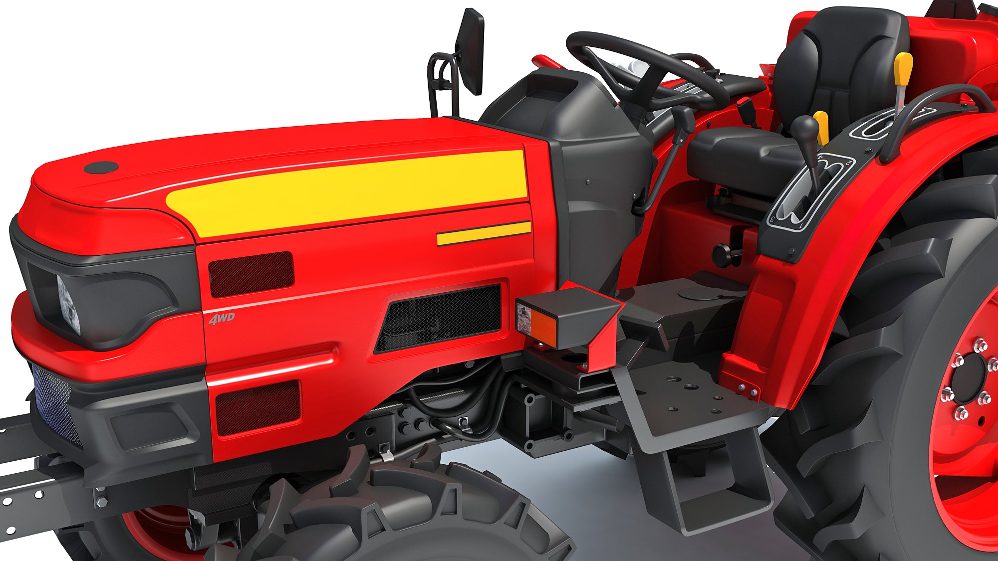 Mahindra Tractor 3D Model