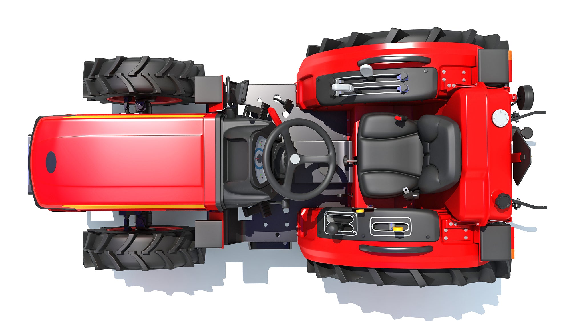Mahindra Tractor 3D Model
