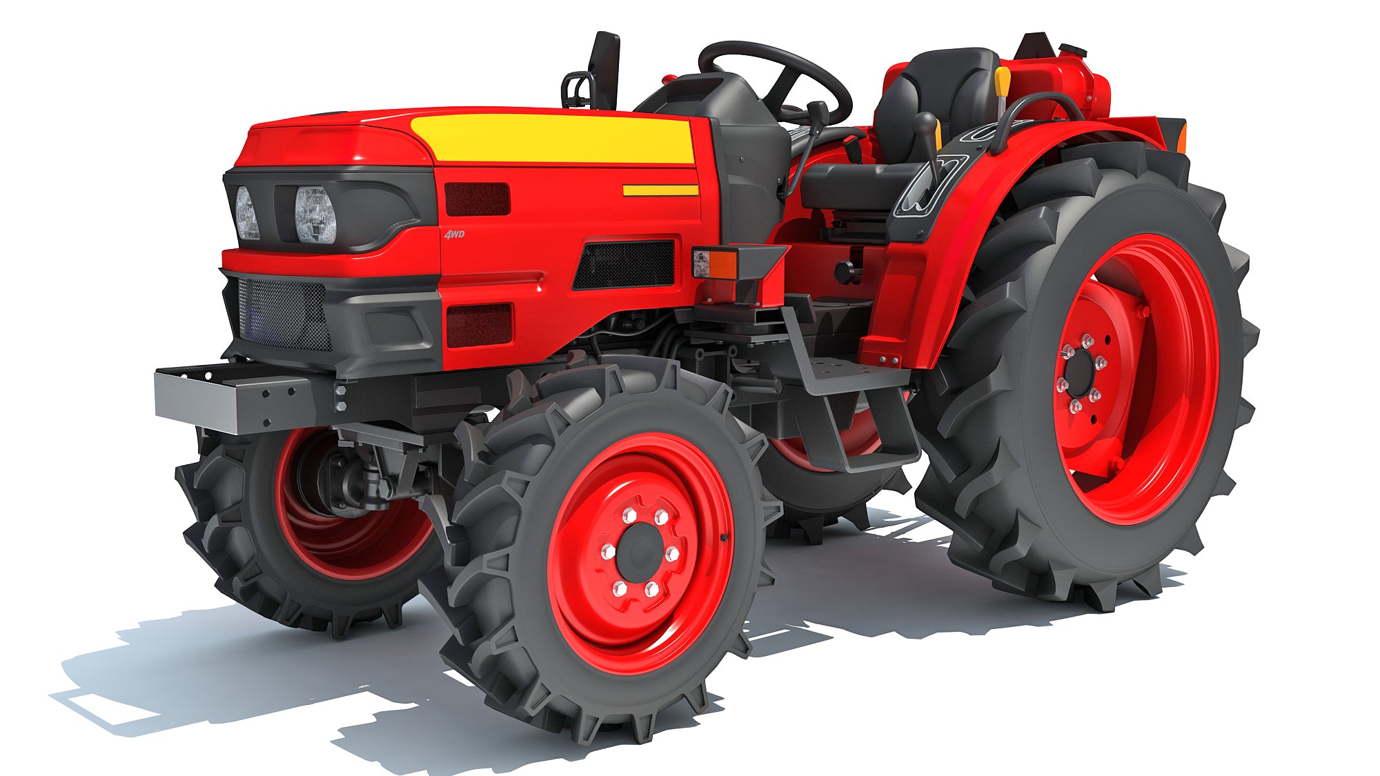 Mahindra Tractor 3D Model