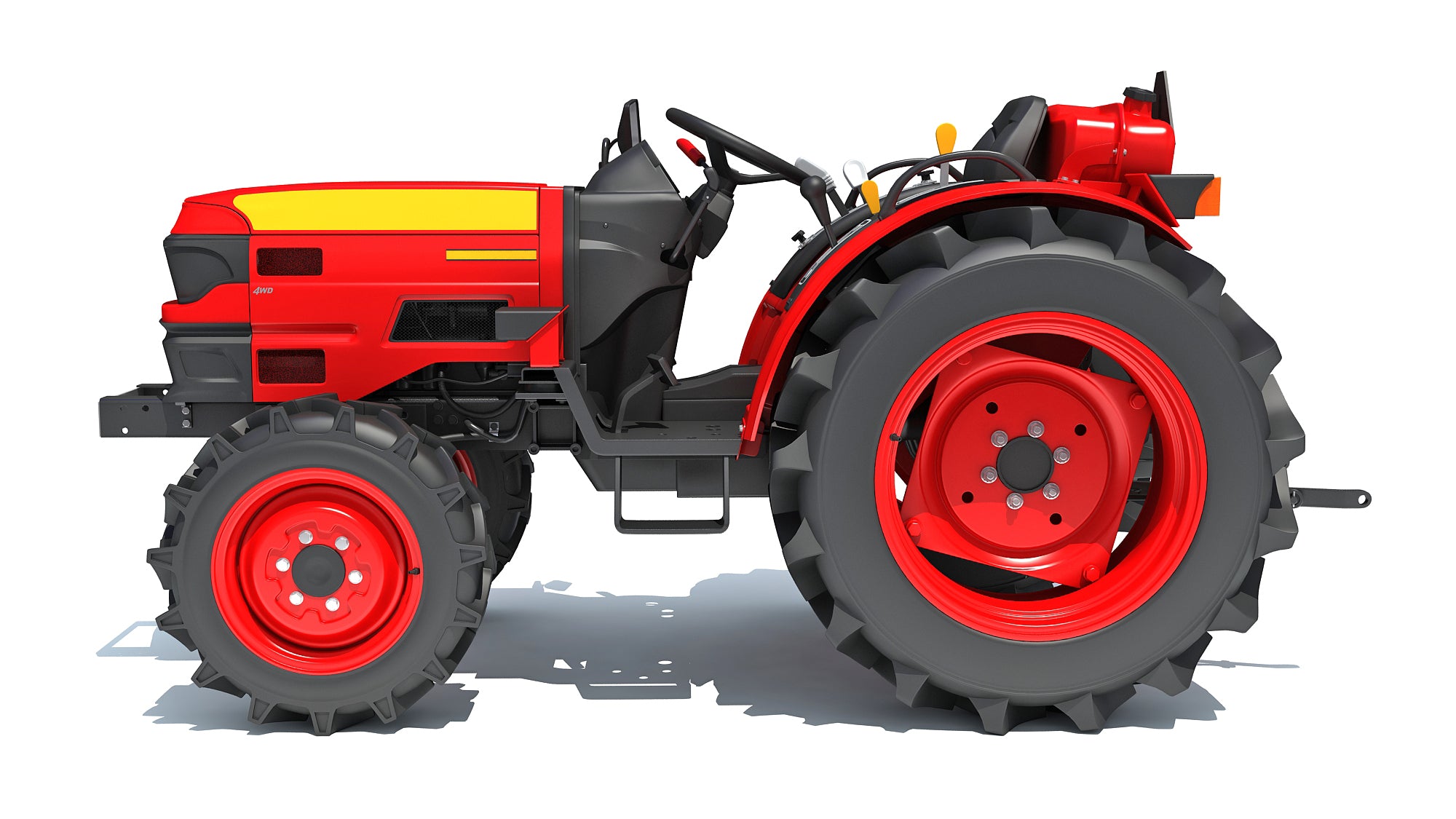 Mahindra Tractor 3D Model
