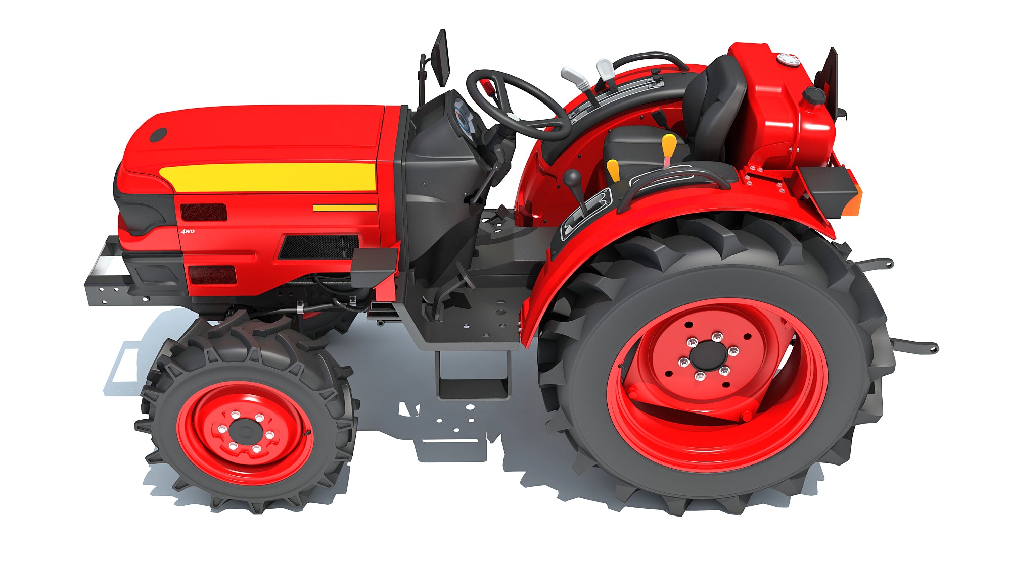 Mahindra Tractor 3D Model