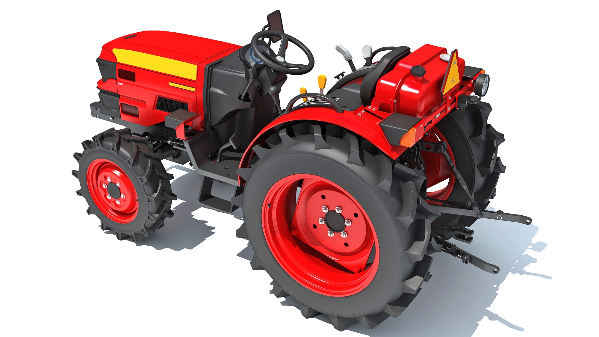 Mahindra Tractor 3D Model