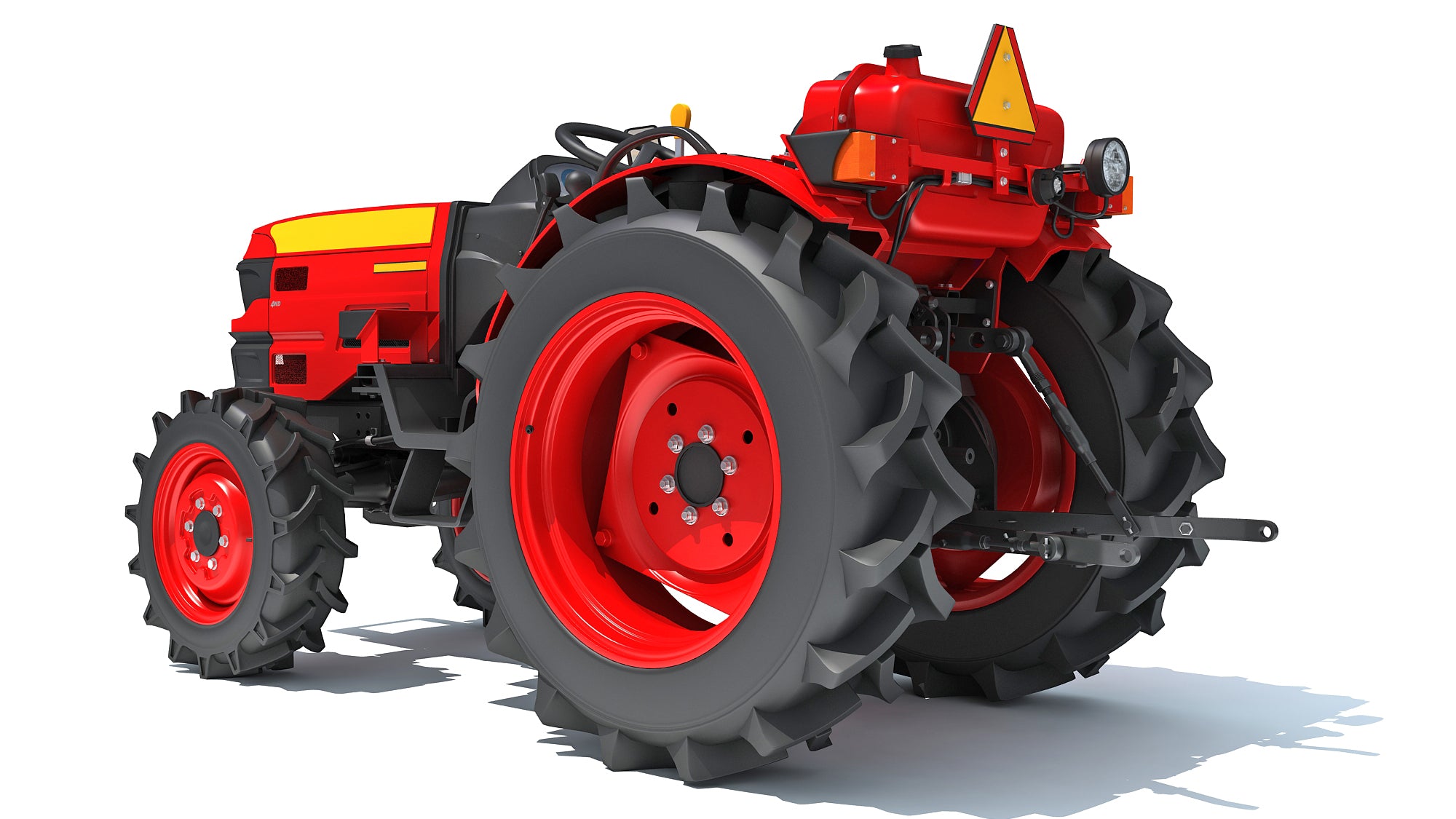 Mahindra Tractor 3D Model