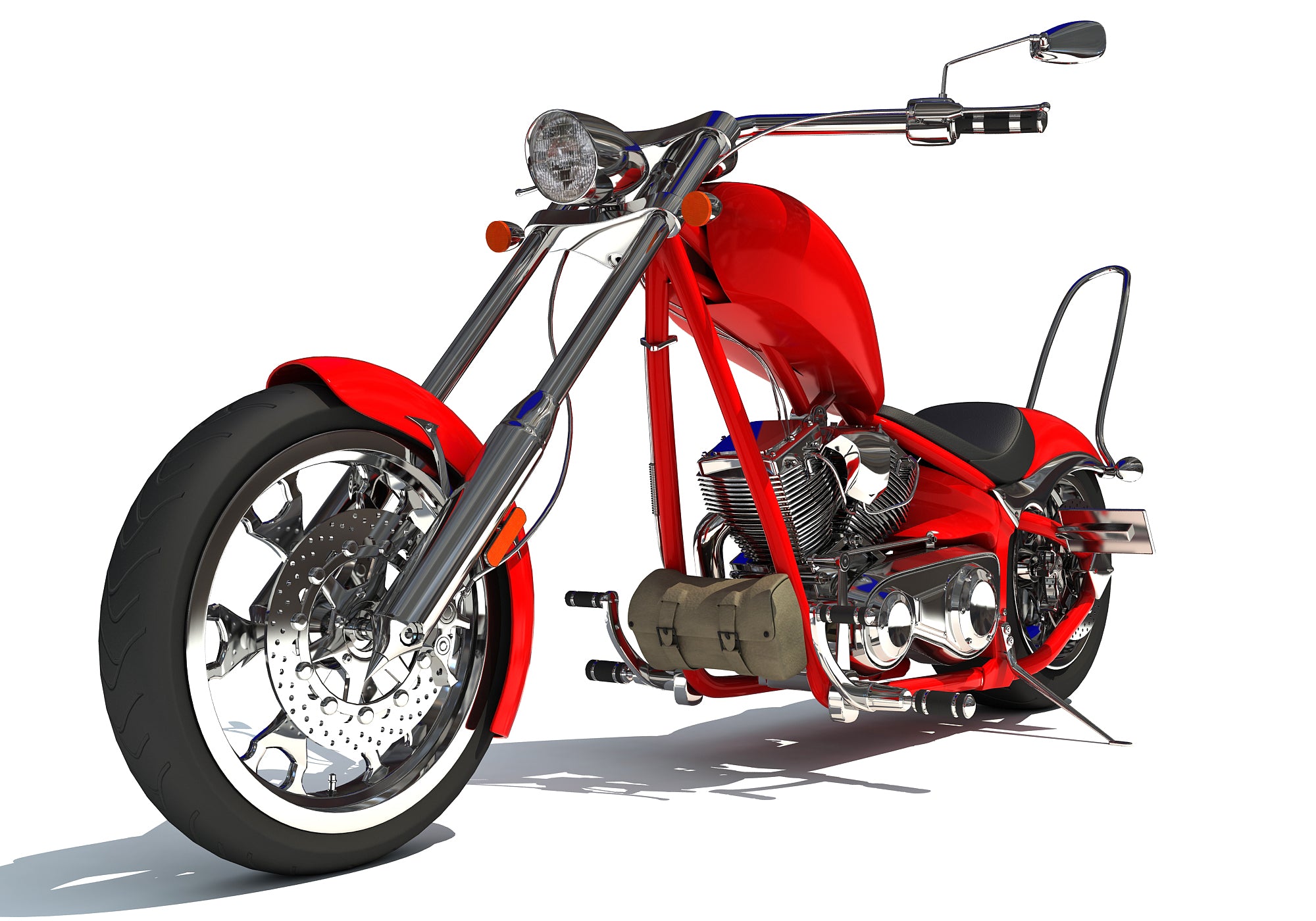 3D Chopper Bike Models