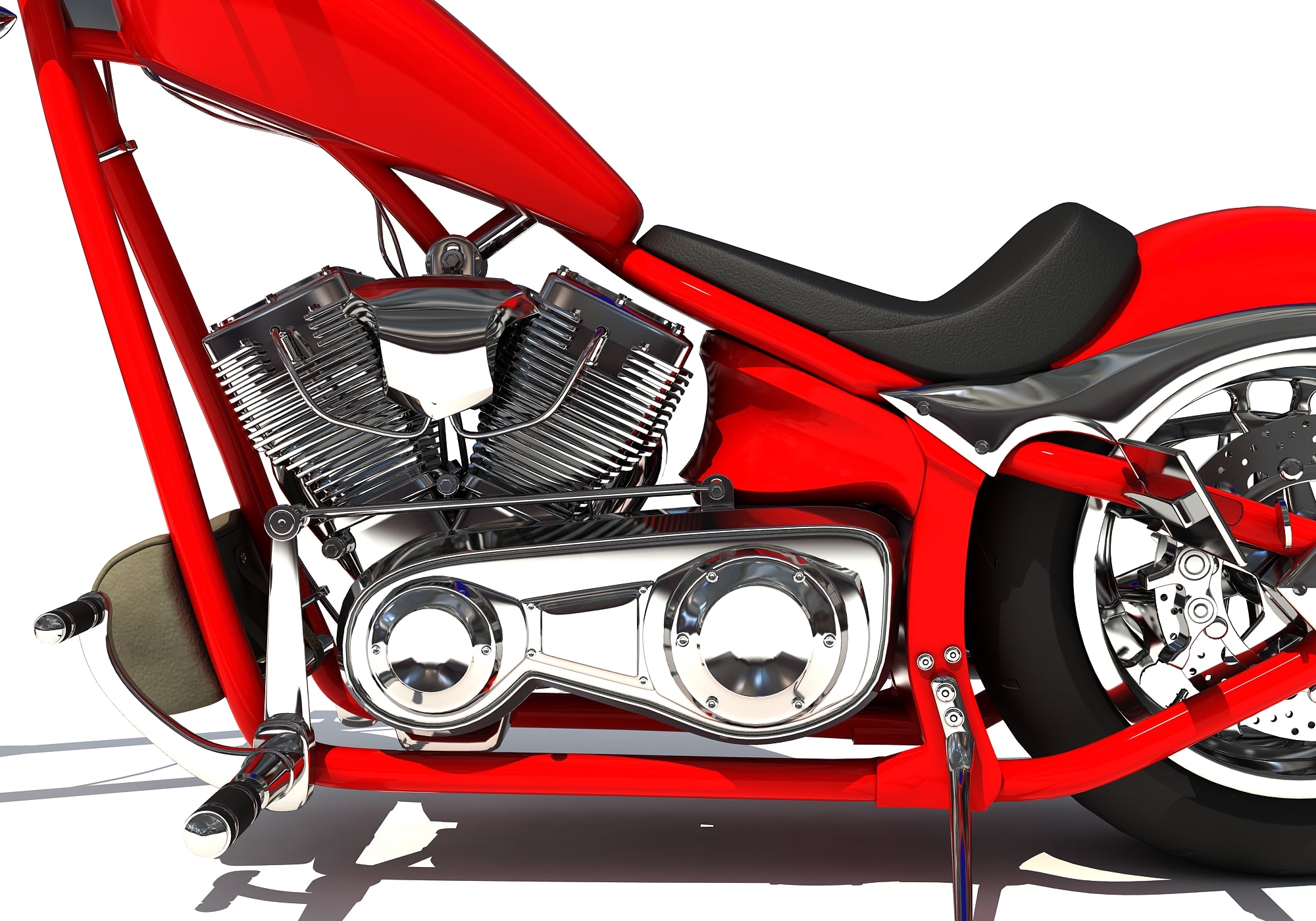 3D Chopper Bike