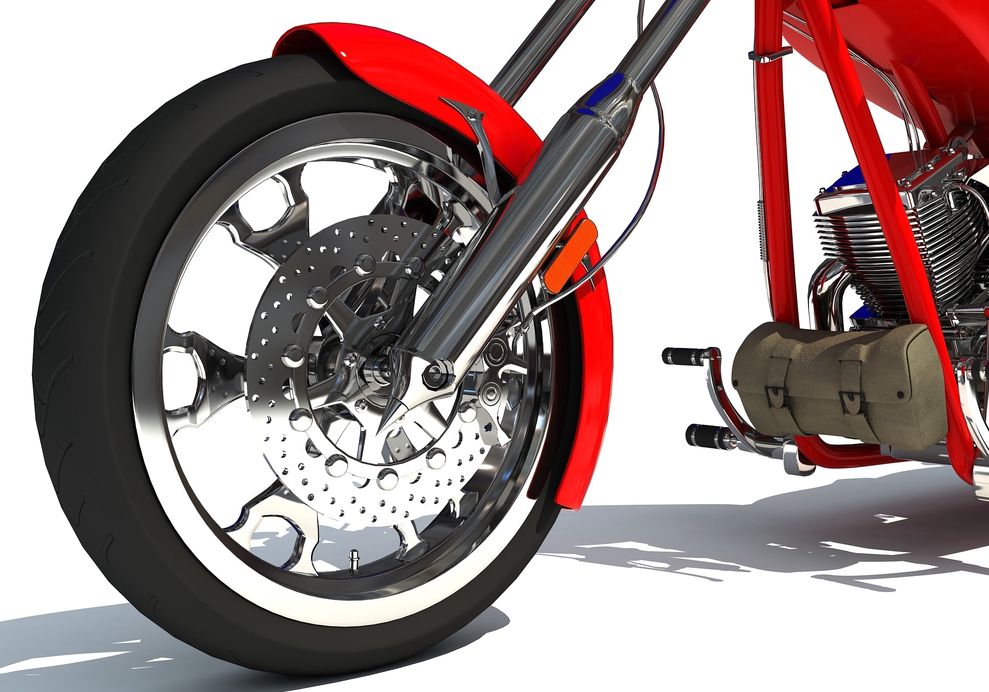 3D Chopper Bike