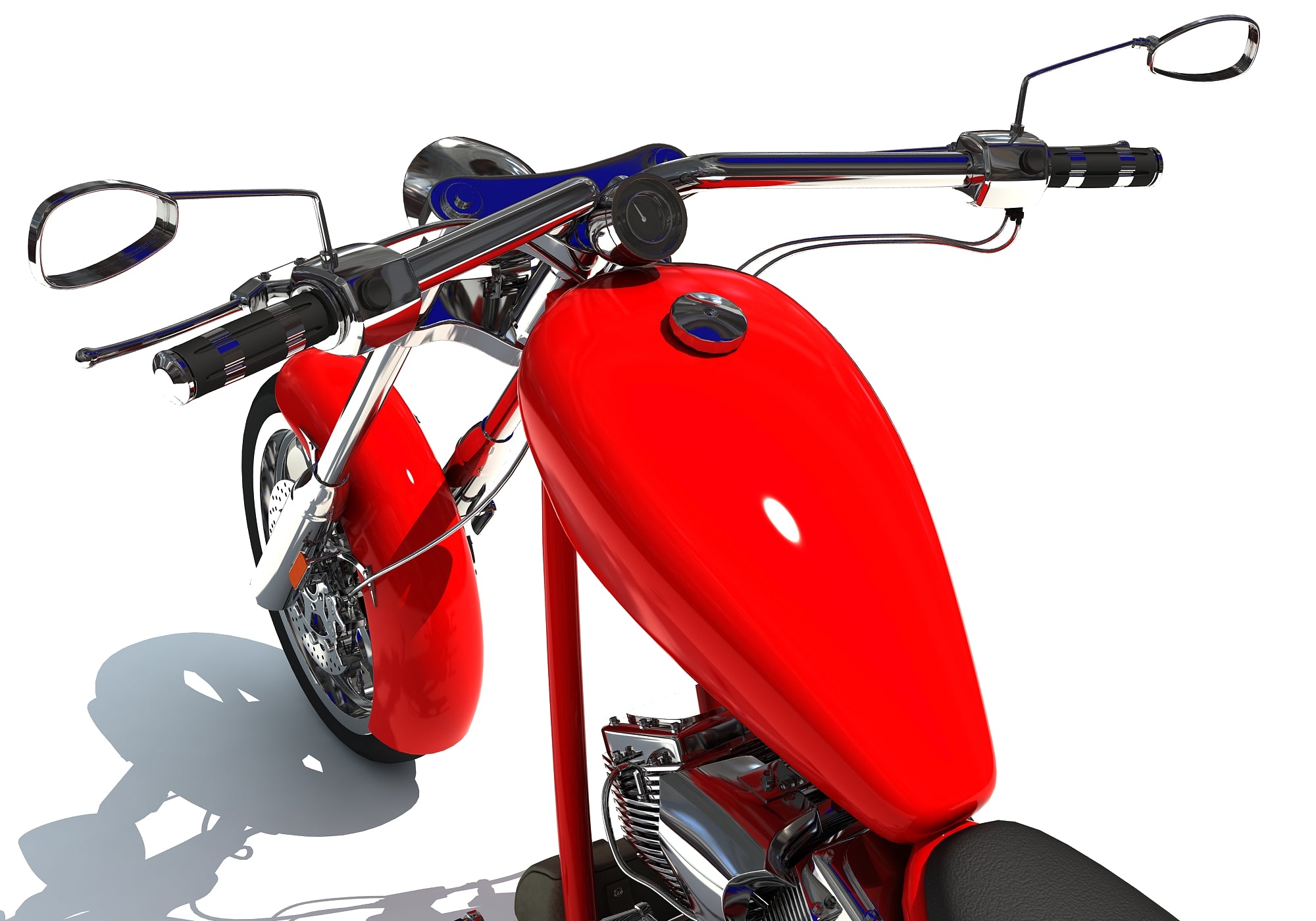 3D Chopper Bike