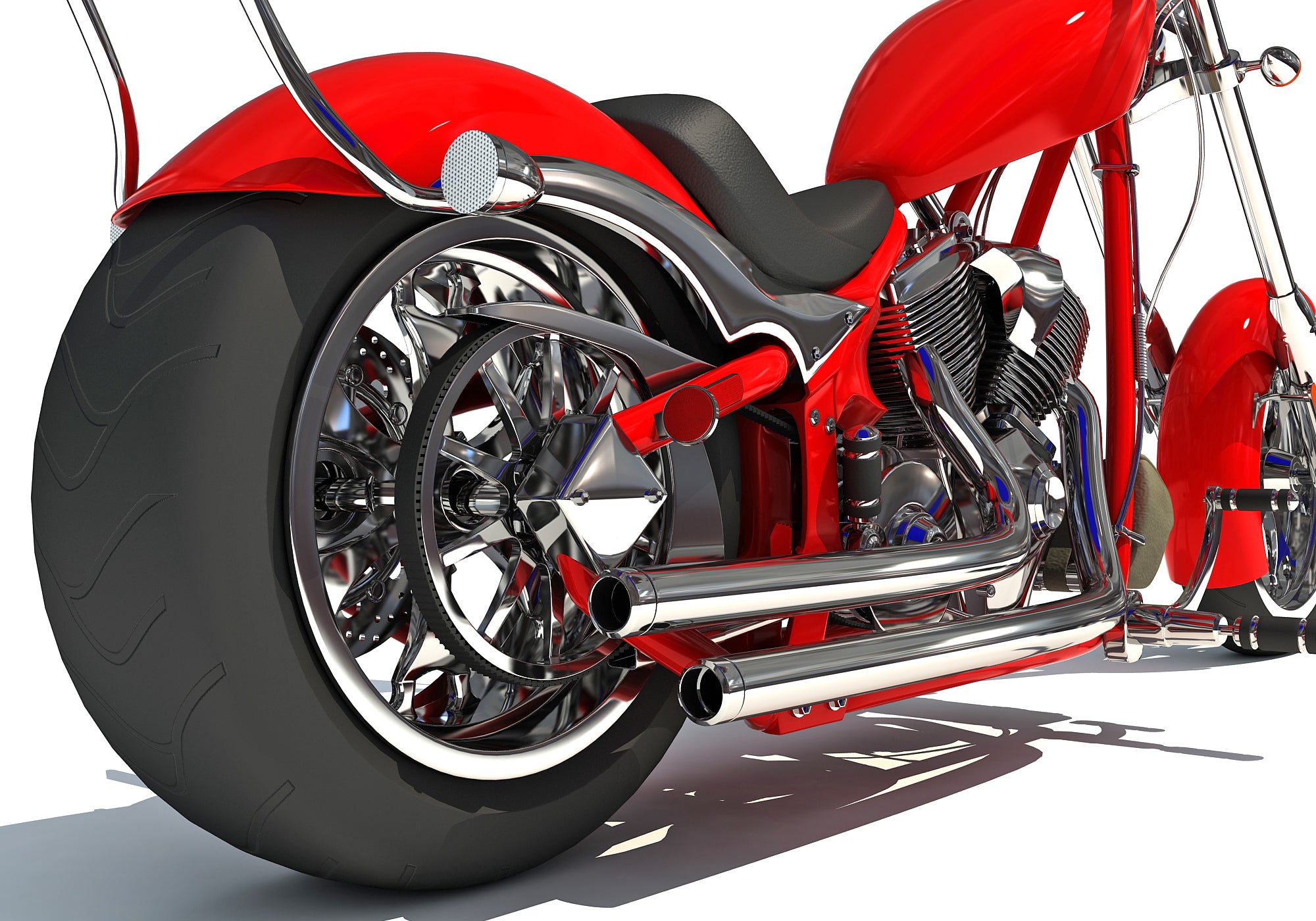 3D Chopper Bike