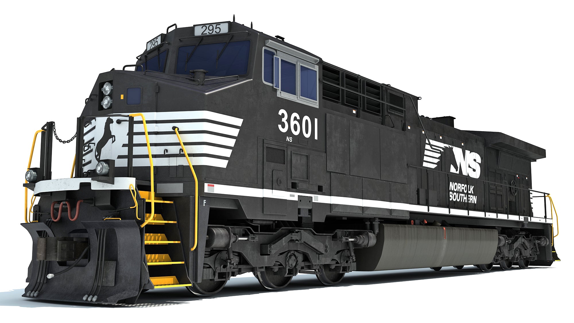 3D Models - Norfolk Southern Locomotive Train – 3D Horse