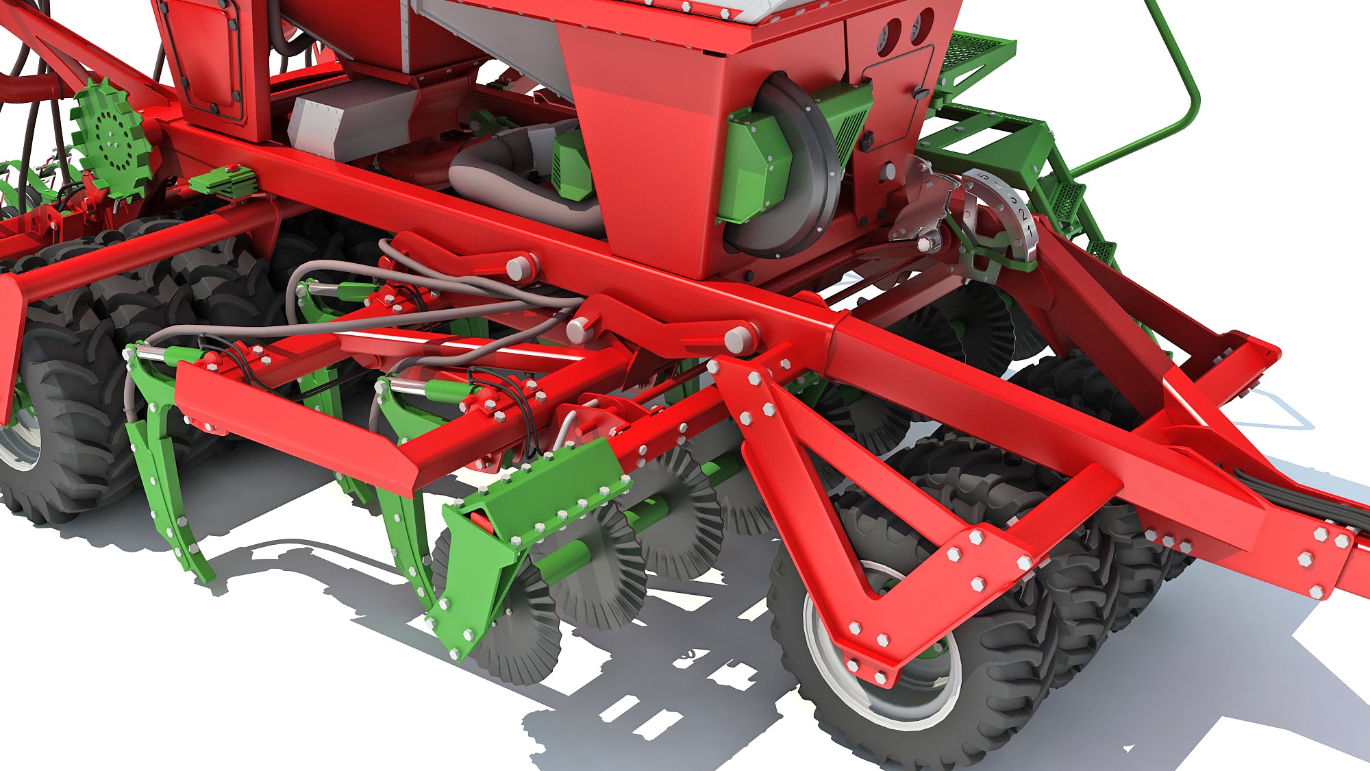 planter and seeder Trailed Planter Seeder – 3D Horse