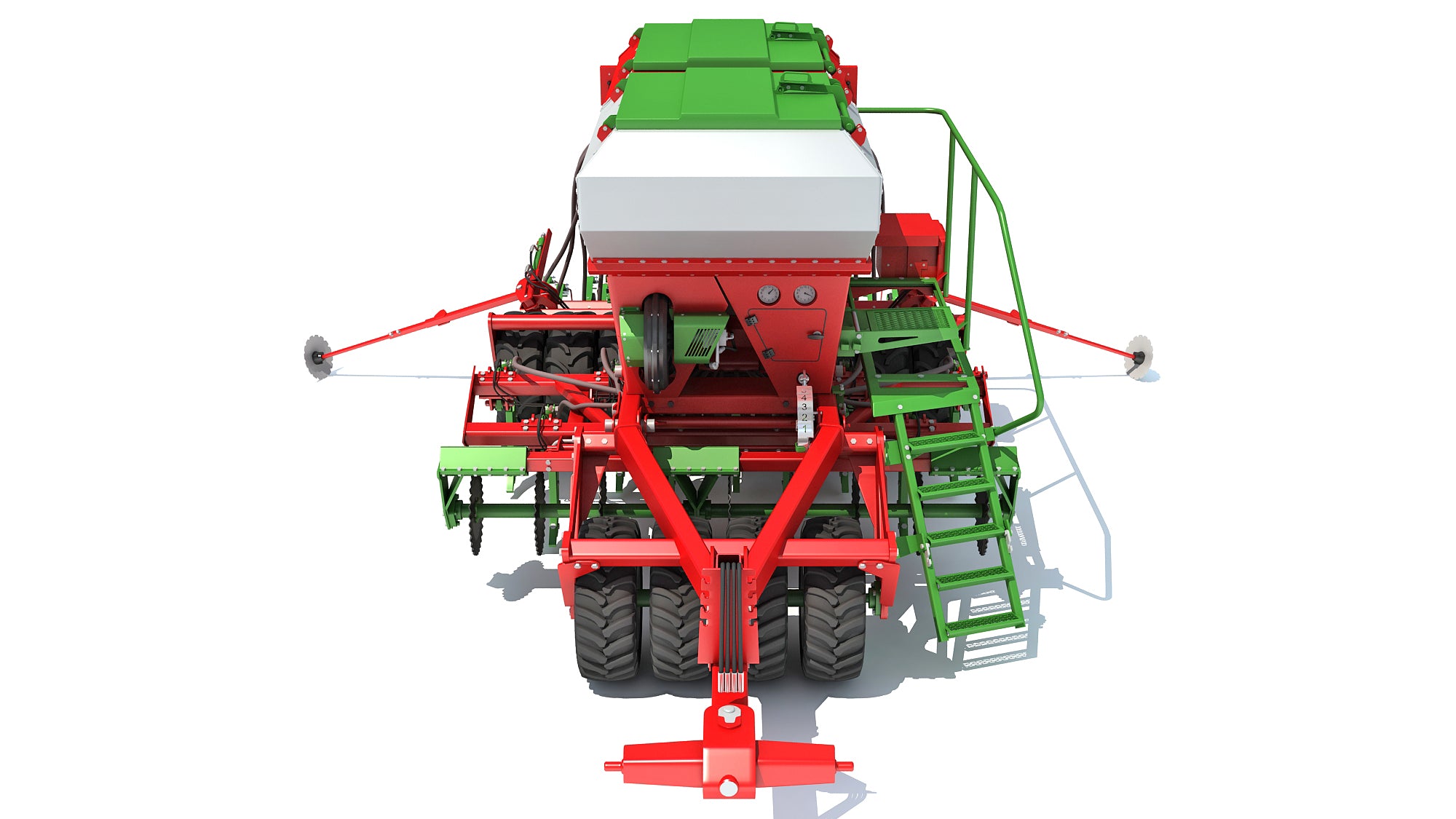 seeder planter Trailed Planter Seeder – 3D Horse