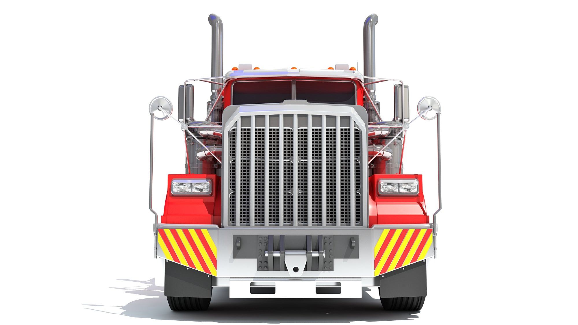 Truck with Platform Trailer