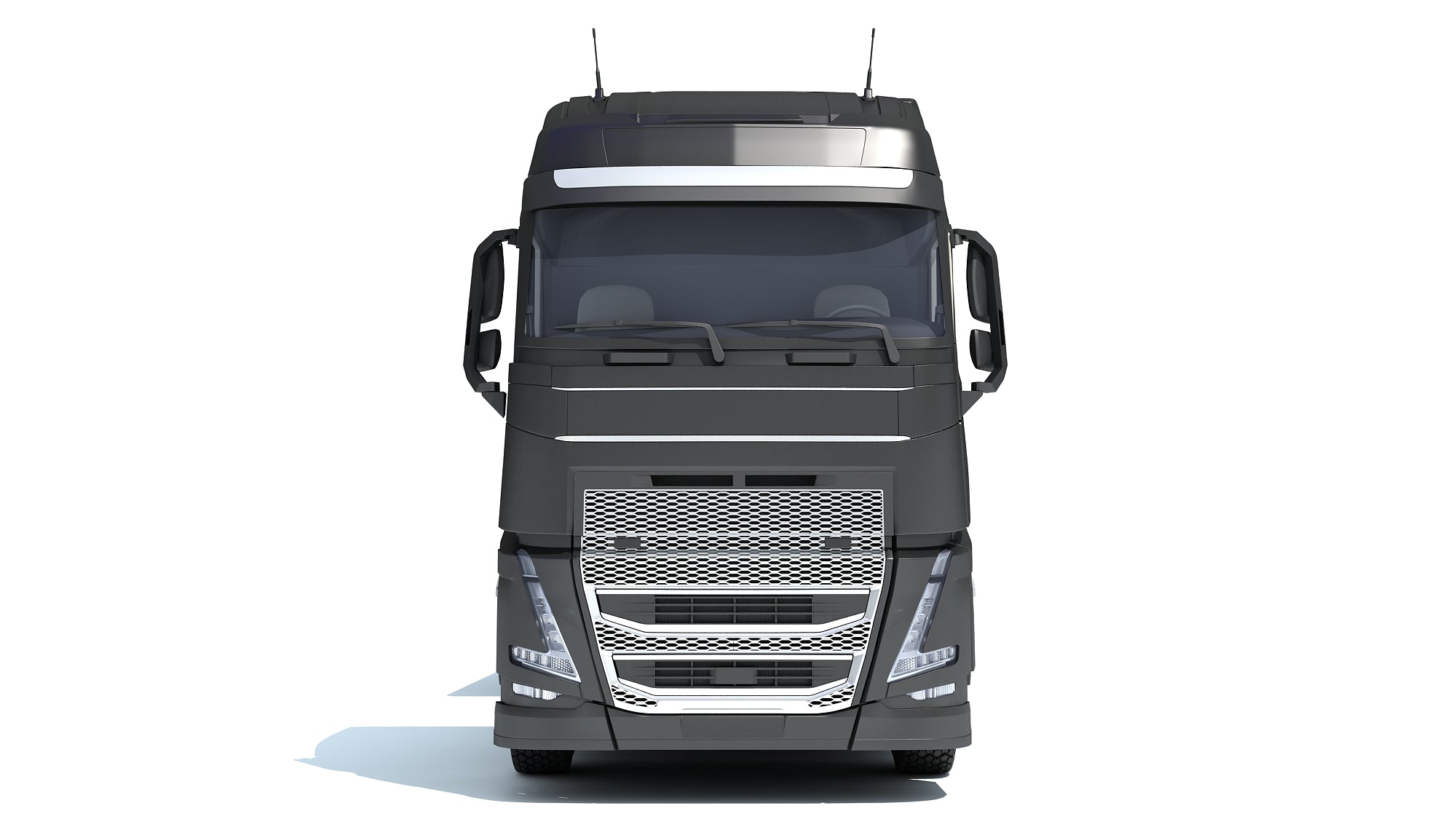 Truck with Platform Trailer