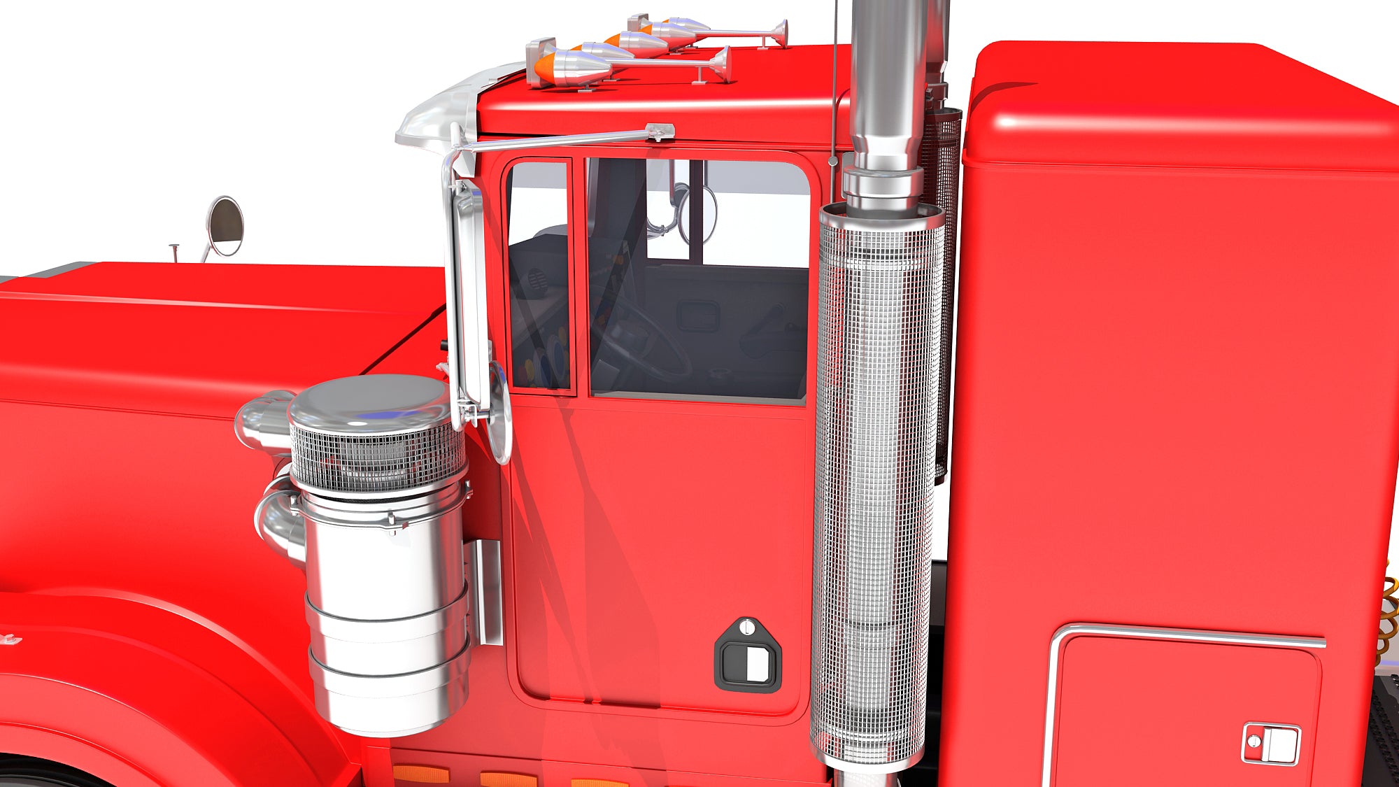 Truck with Platform Trailer