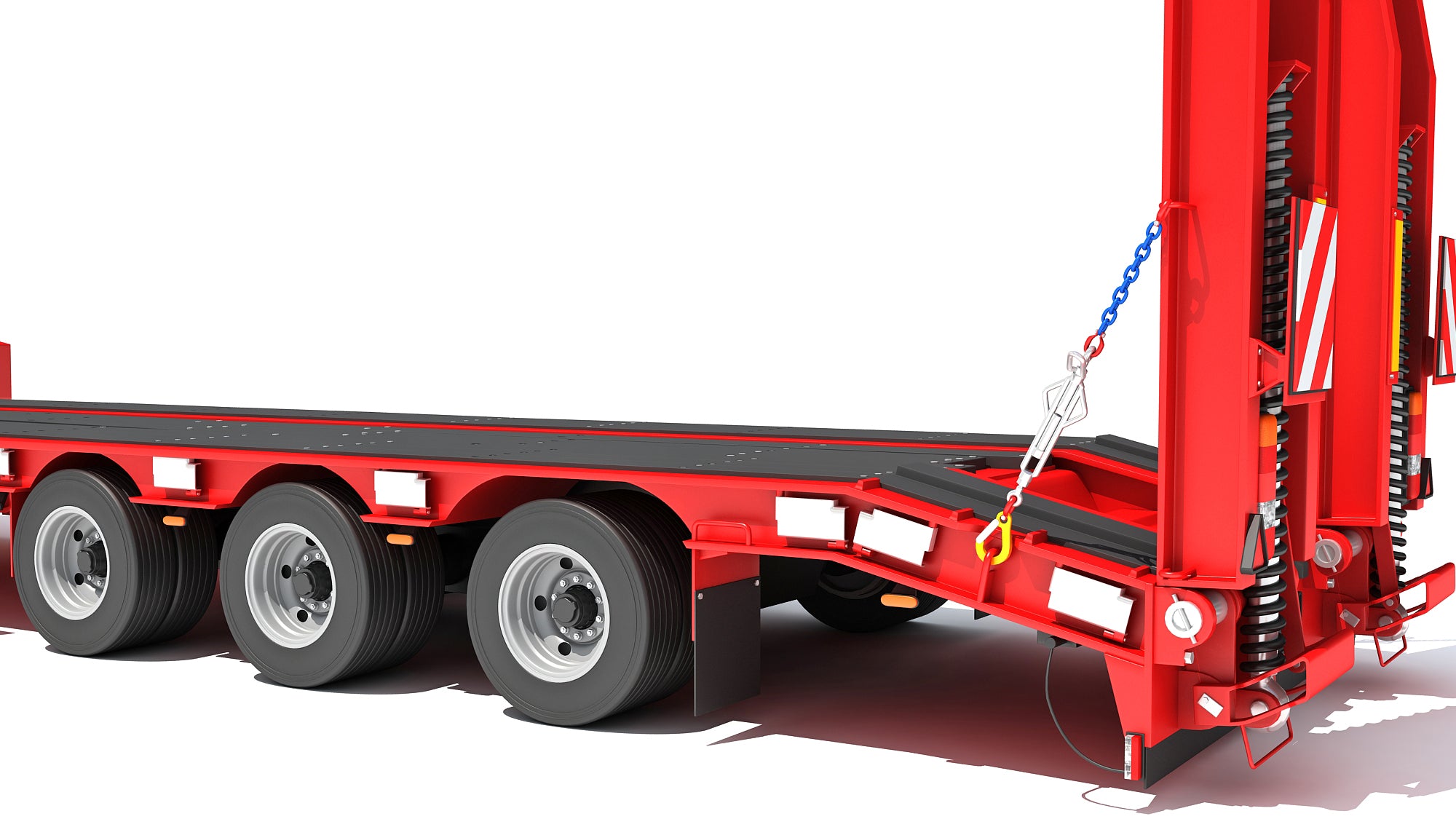 Truck with Platform Trailer
