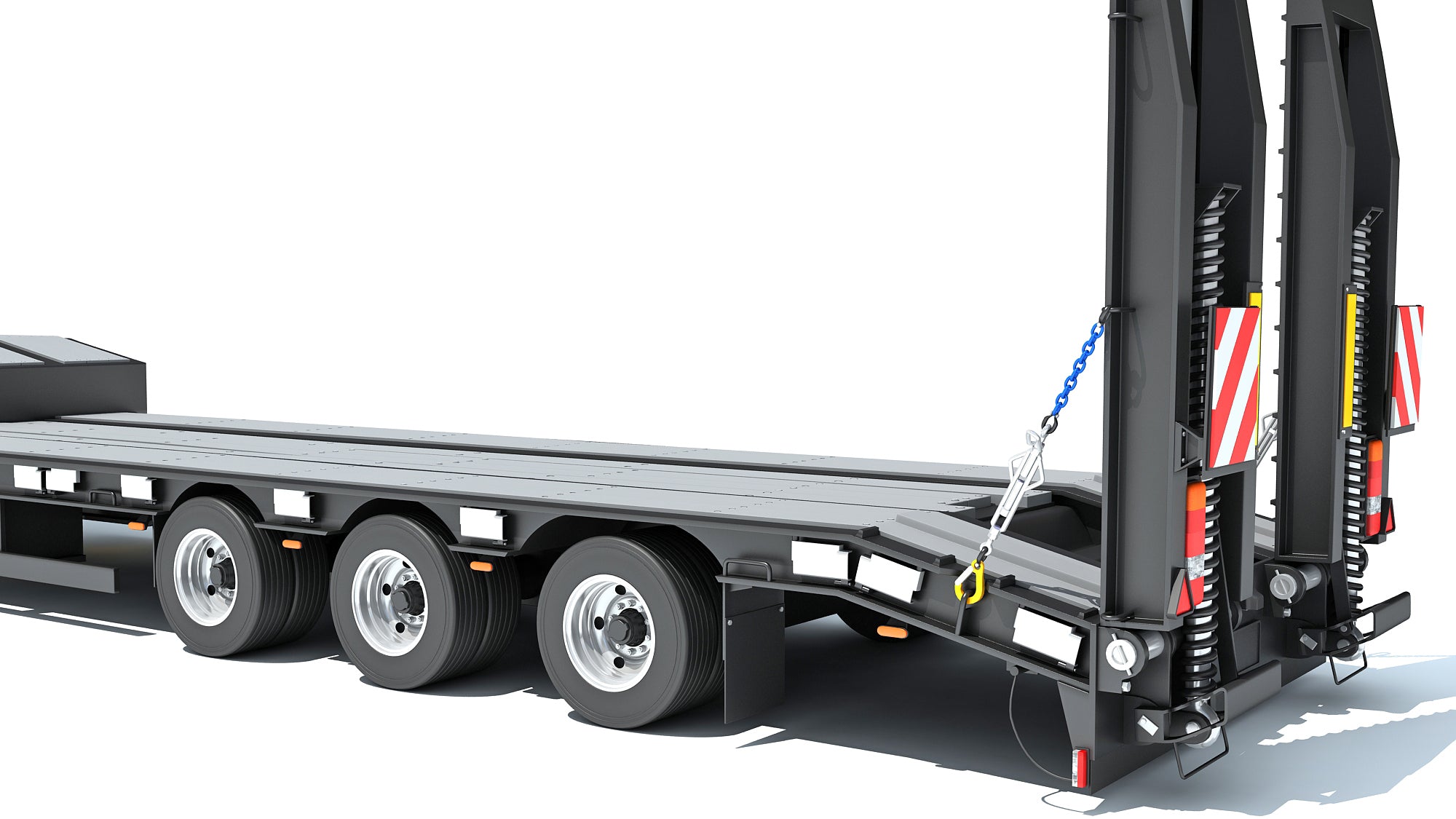 Truck with Platform Trailer
