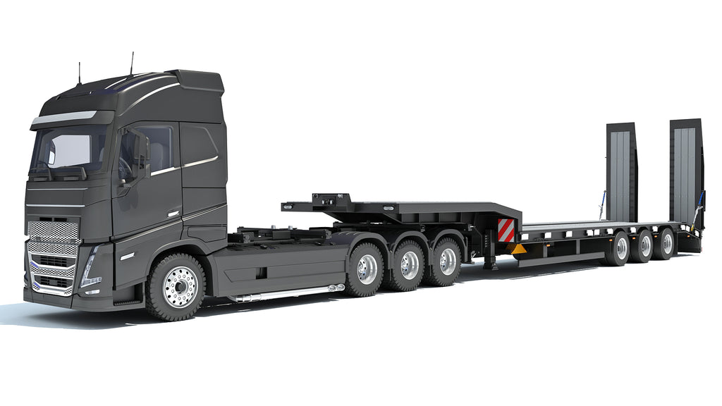 Truck with Platform Trailer
