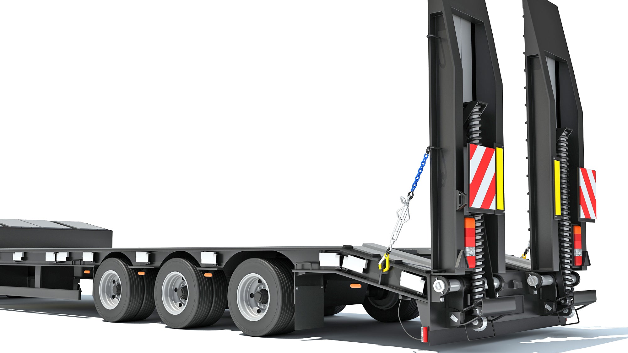 Truck with Platform Trailer