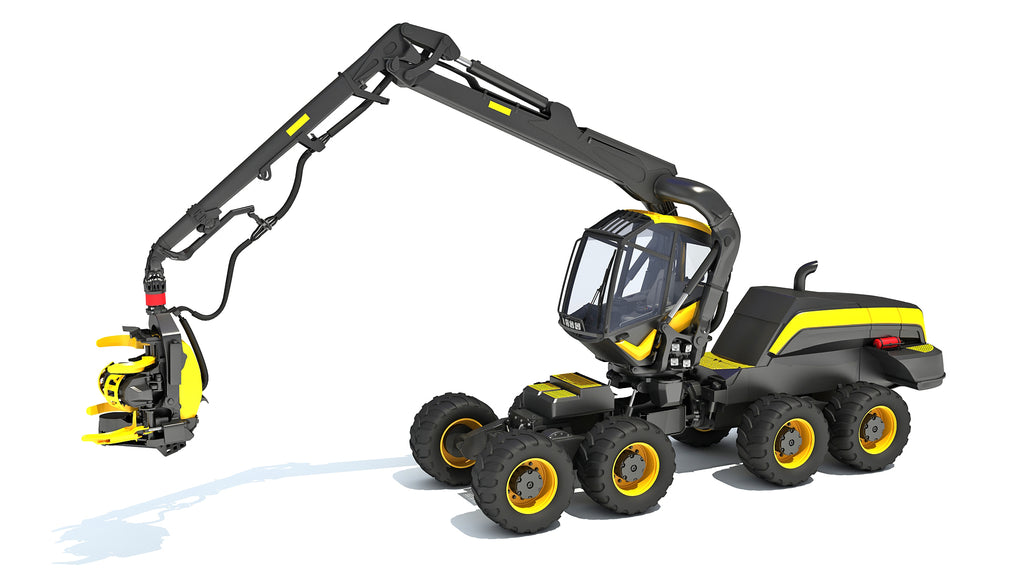 Forestry Harvester 3D Model