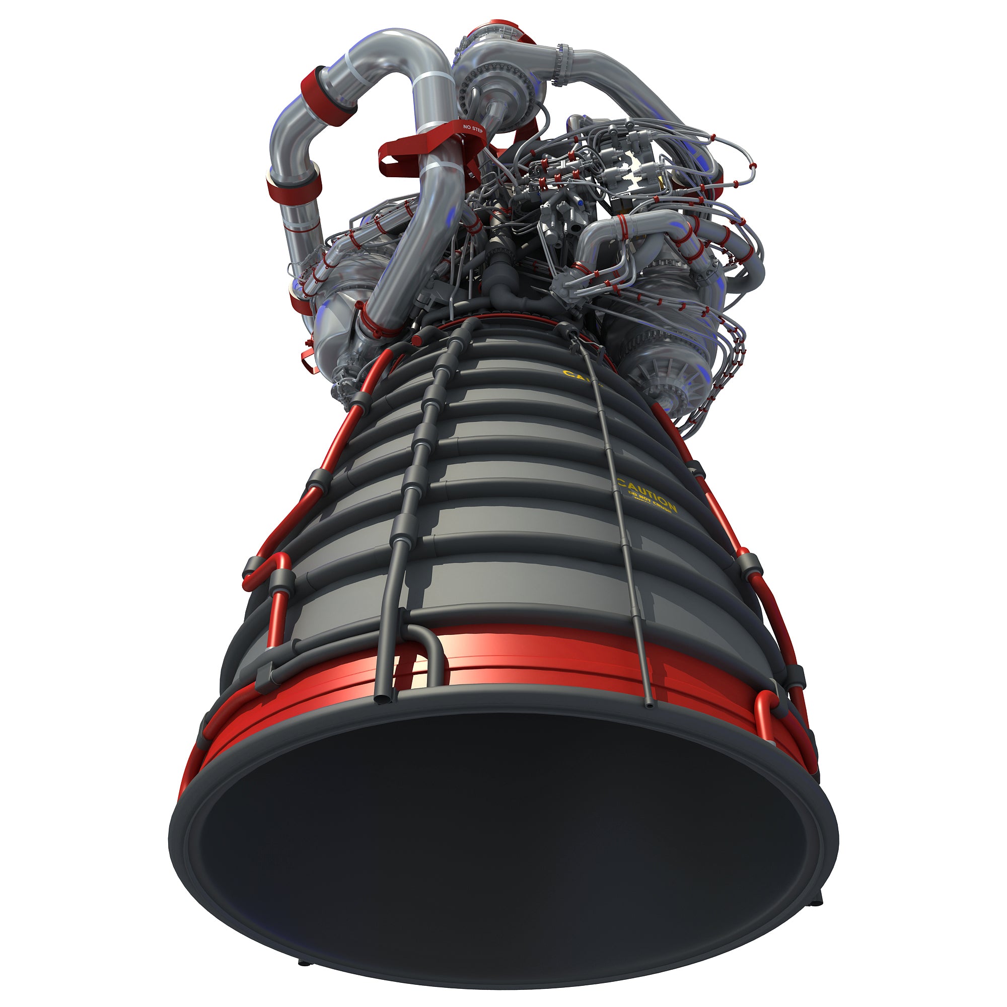 RS-25 Space Shuttle Engine 3D Model