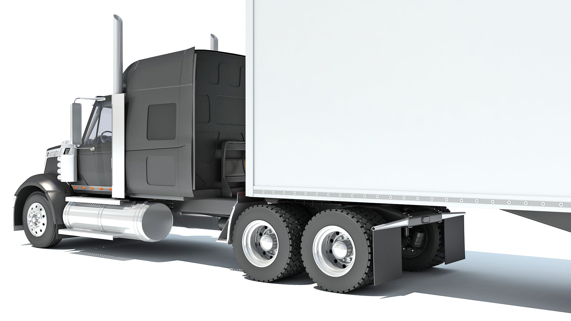 Truck with Reefer Refrigerator Trailer