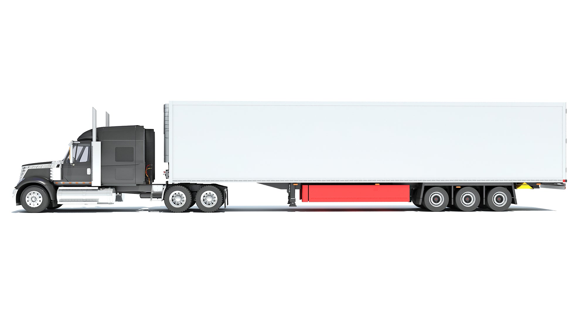Truck with Reefer Refrigerator Trailer