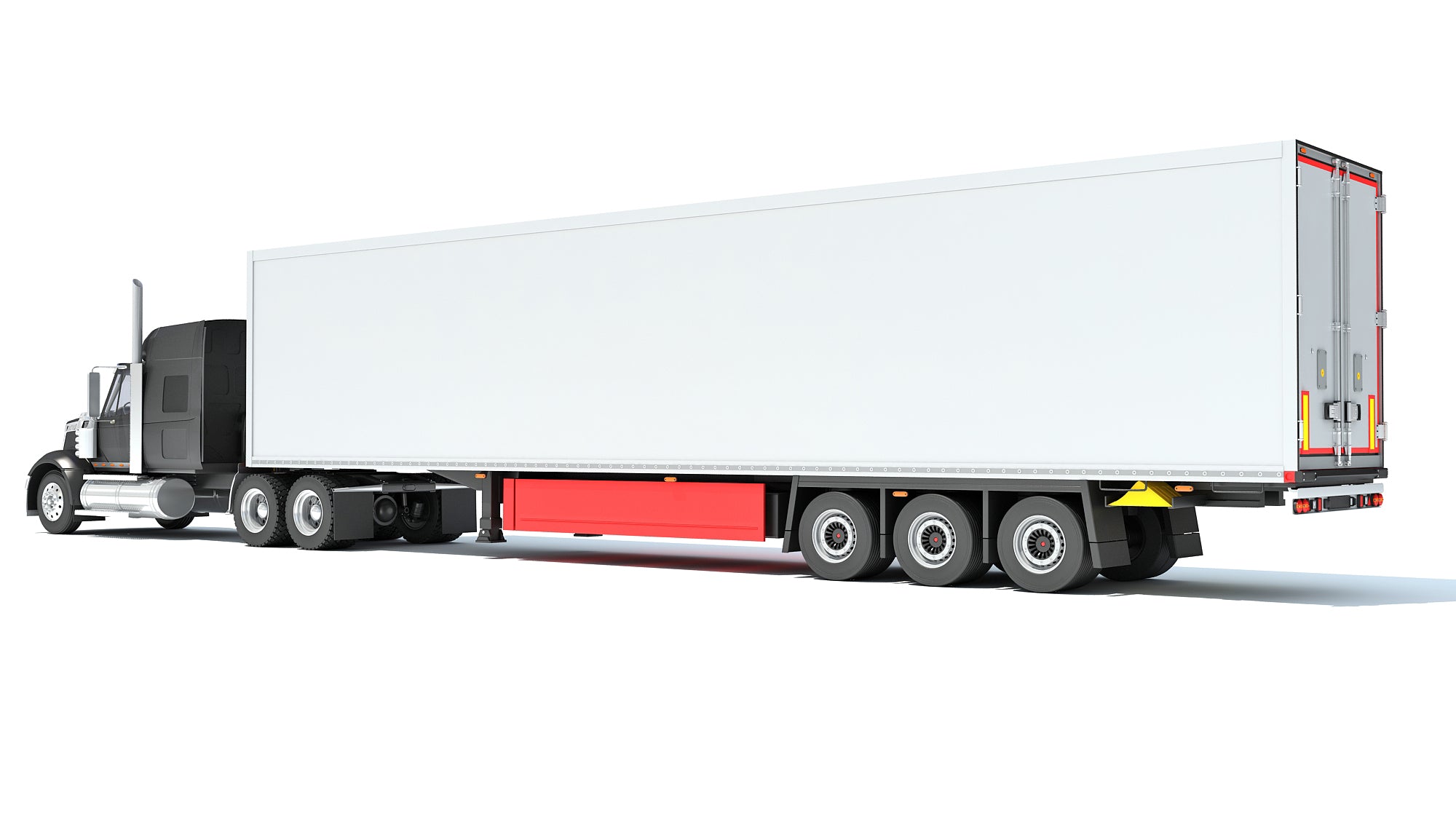Truck with Reefer Refrigerator Trailer