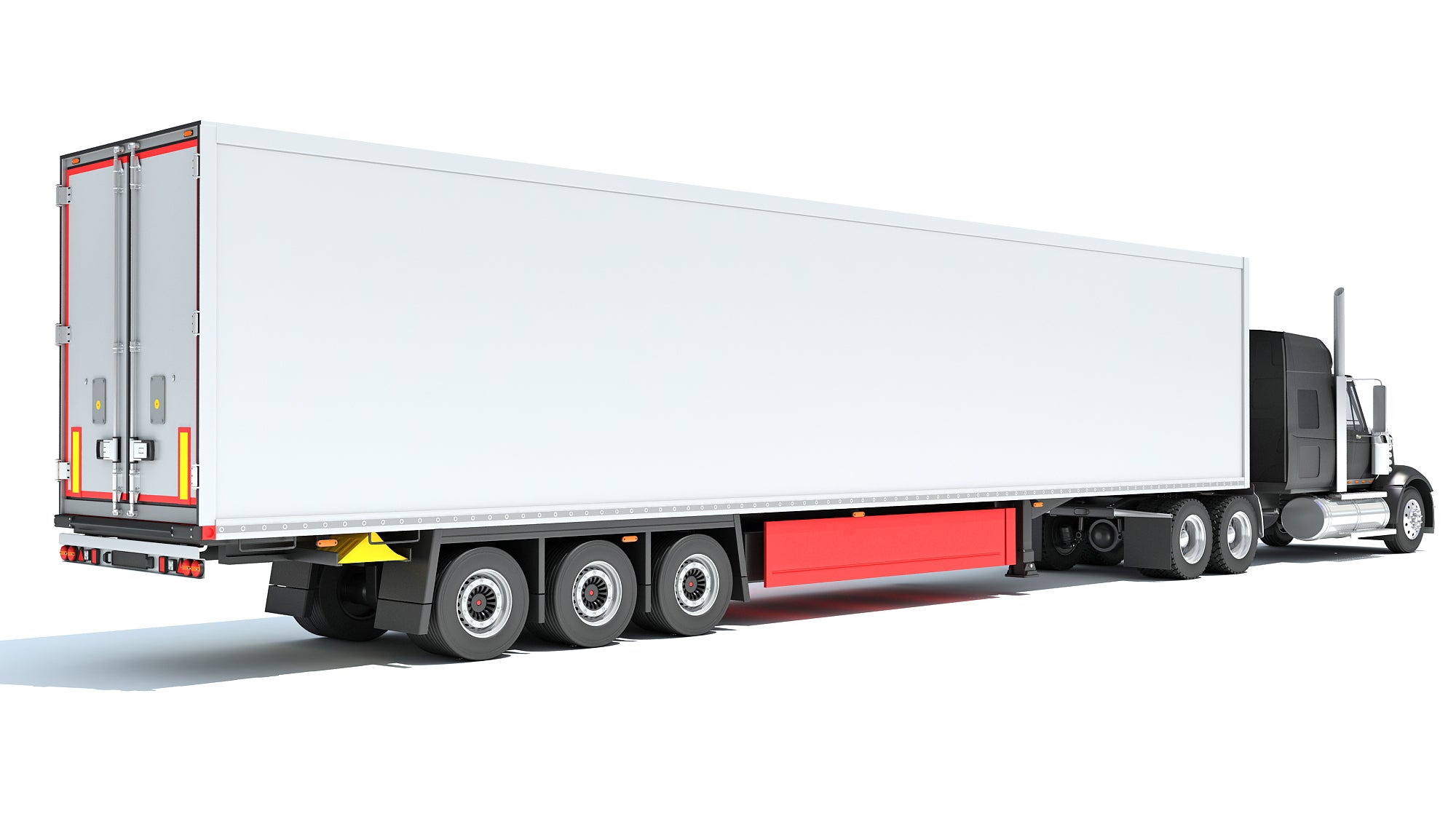 Truck with Reefer Refrigerator Trailer