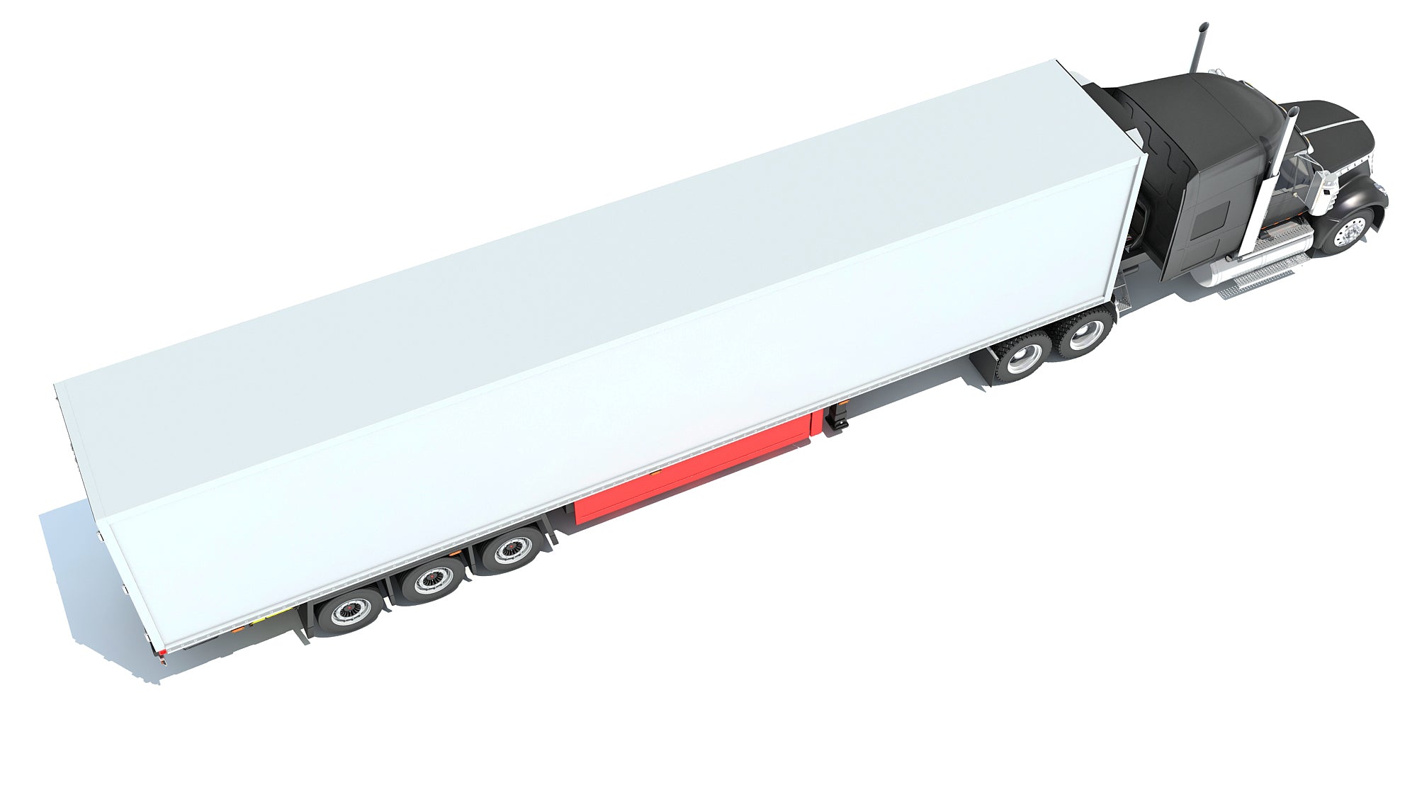 Truck with Reefer Refrigerator Trailer