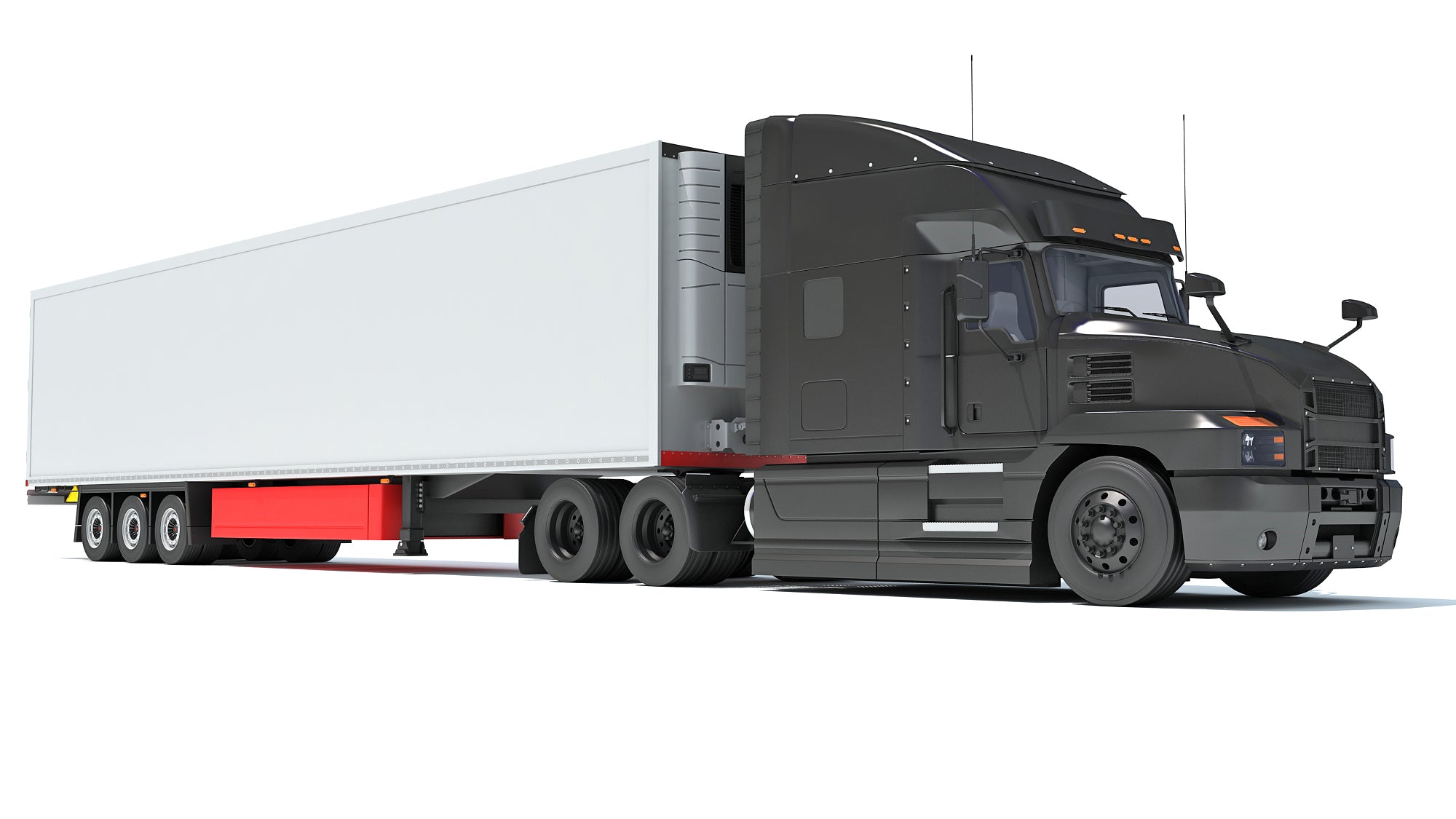 Truck with Reefer Refrigerator Trailer