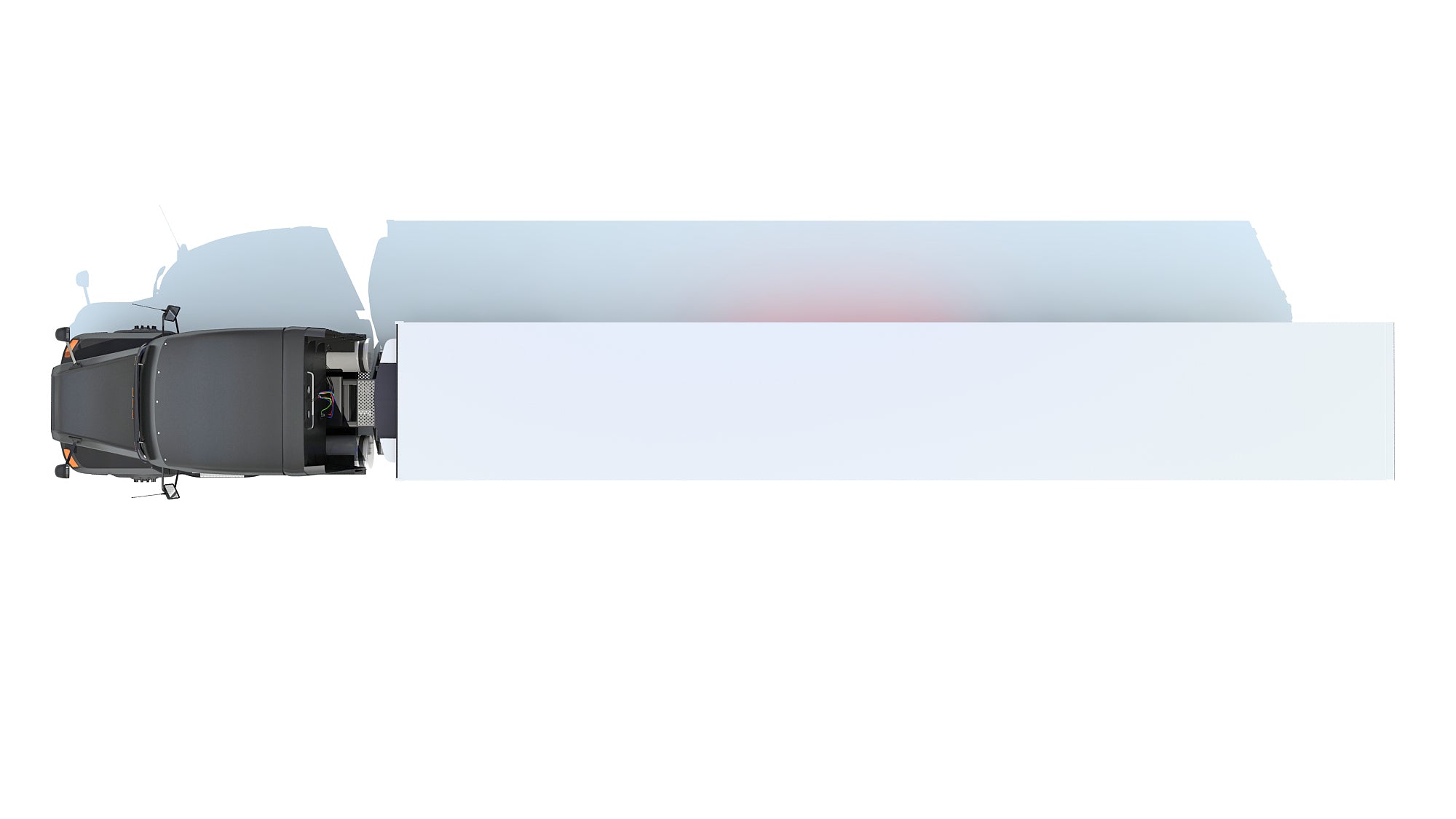 Truck with Reefer Refrigerator Trailer
