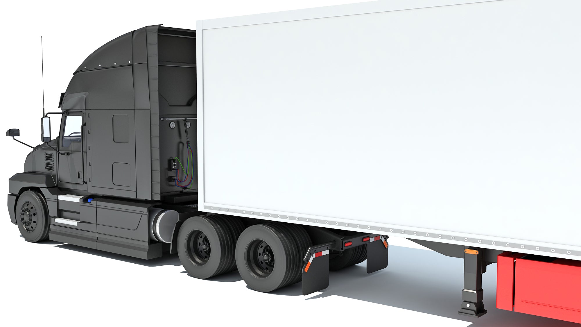 Truck with Reefer Refrigerator Trailer