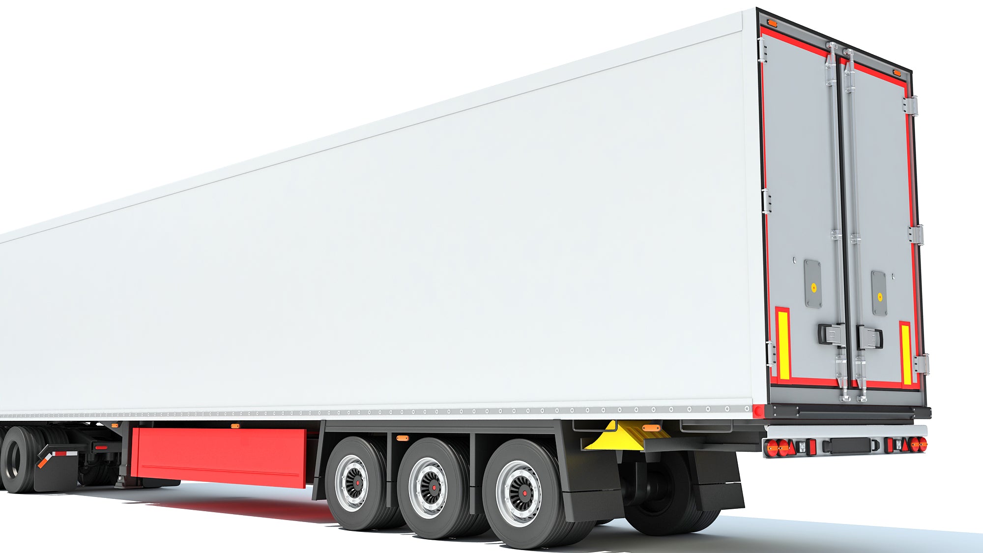 Truck with Reefer Refrigerator Trailer